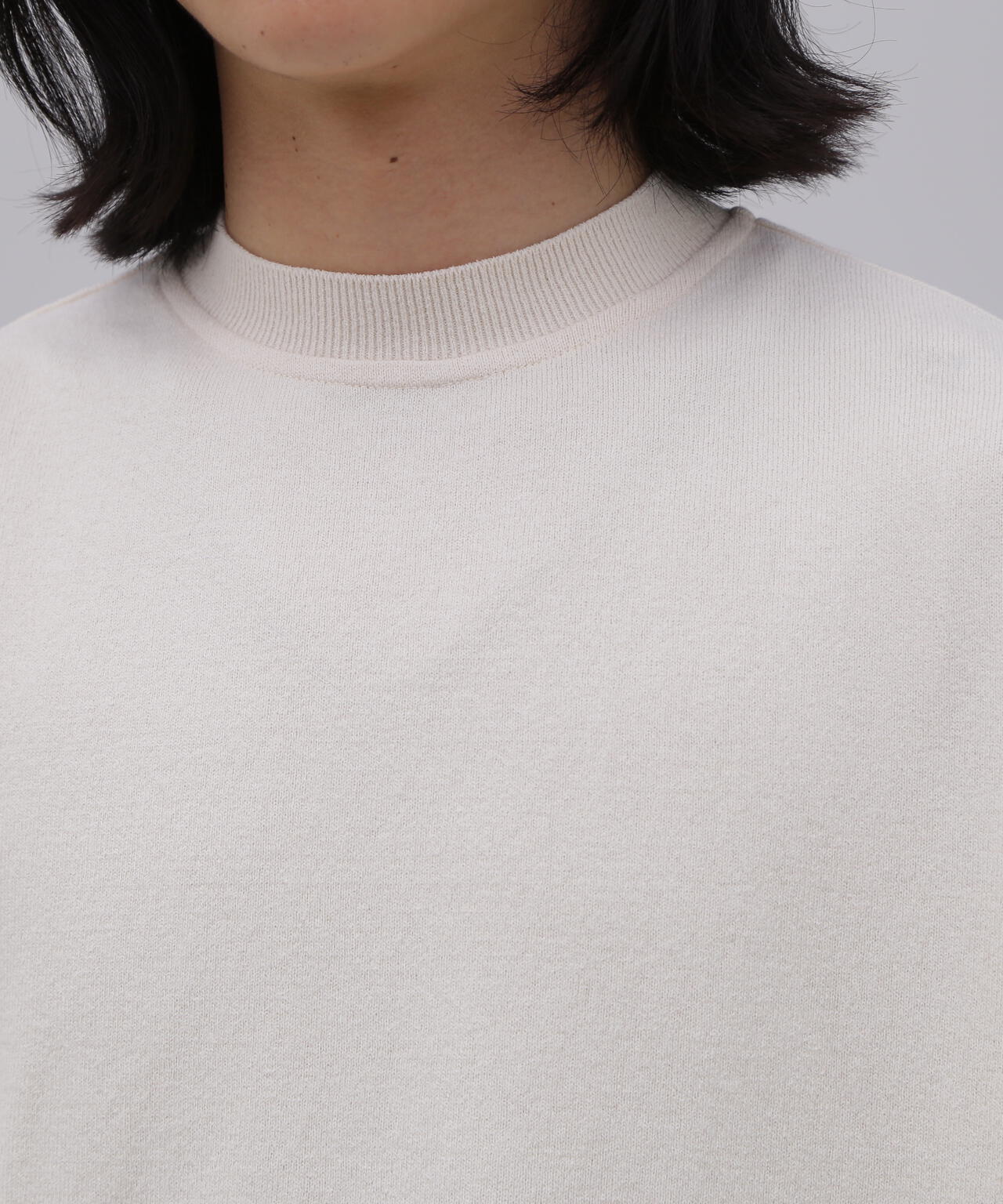 Yonetomi / LIGHT WAVE COTTON KNIT TEE (SOLID)