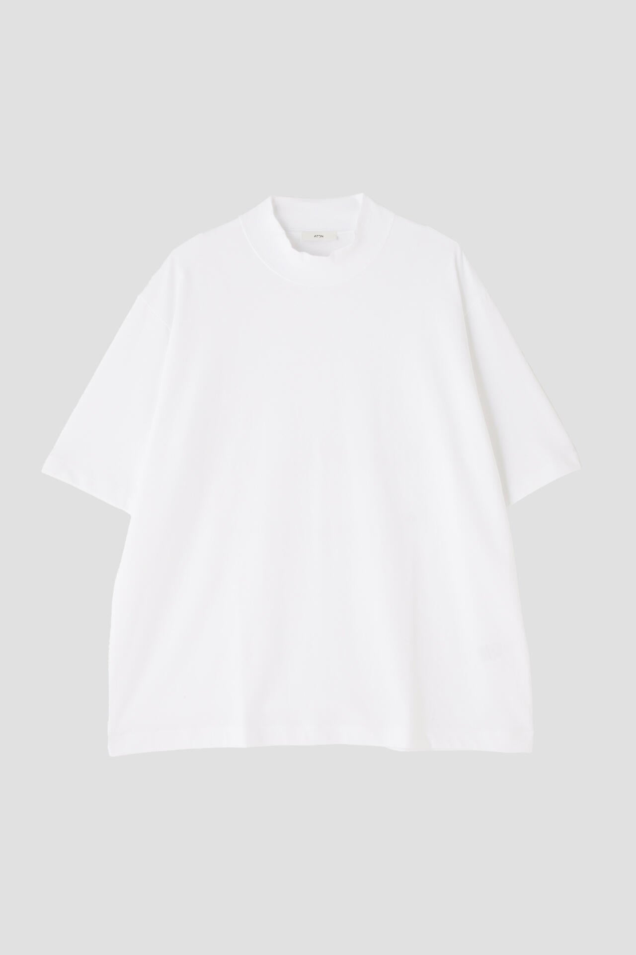 ATON / DRY COTTON JERSEY STANDARD MOCKNECK T-SHIRT
