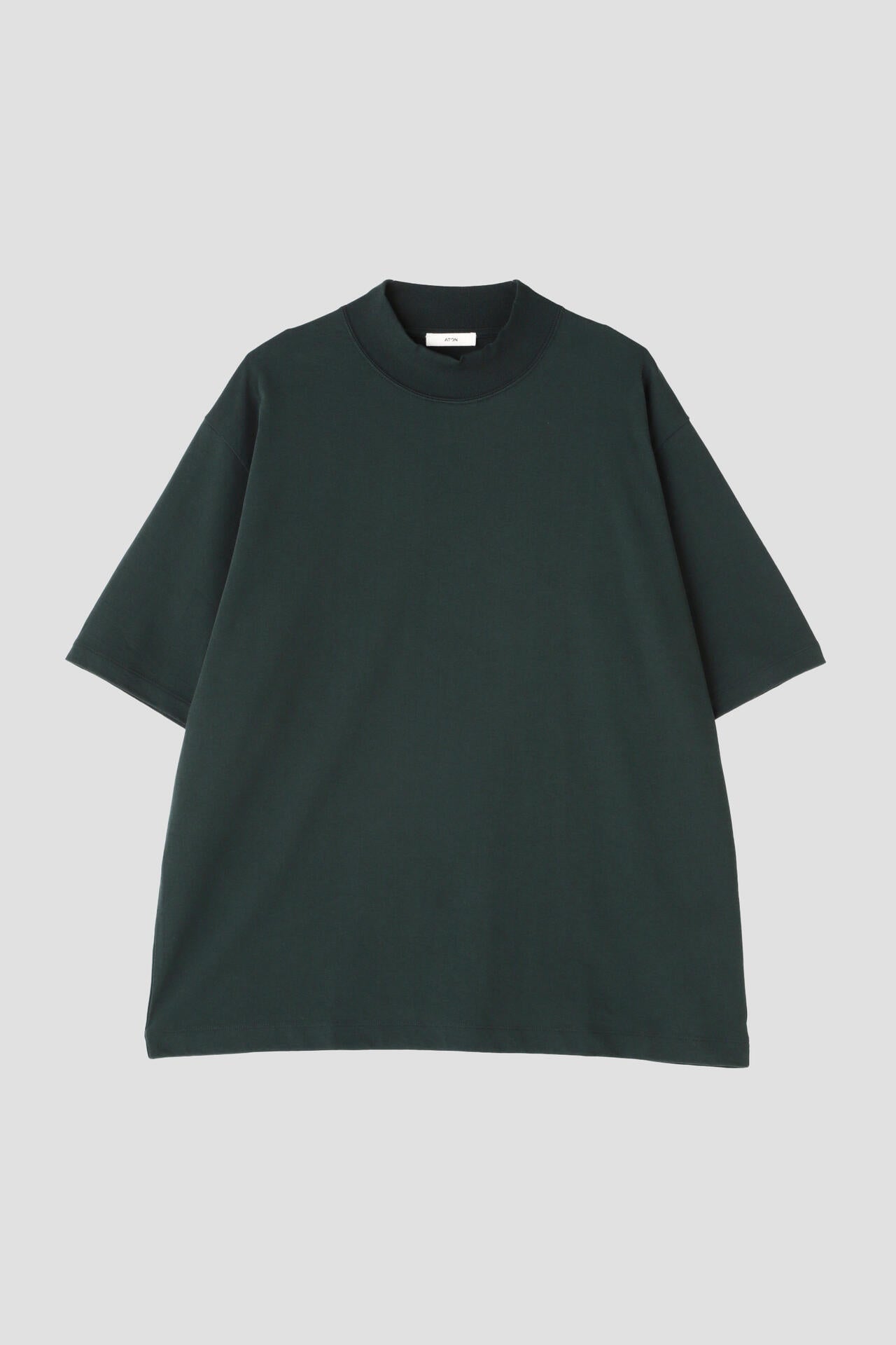 ATON / DRY COTTON JERSEY STANDARD MOCKNECK T-SHIRT