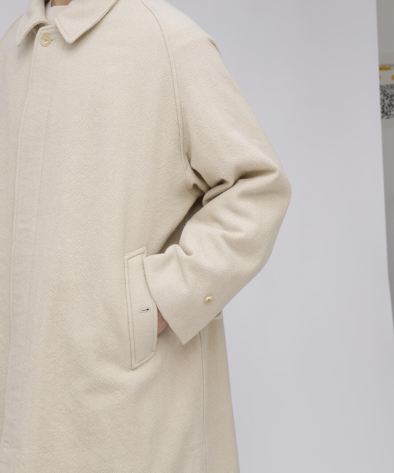 blurhms / CLASSIC WOOL BALMACAAN COAT