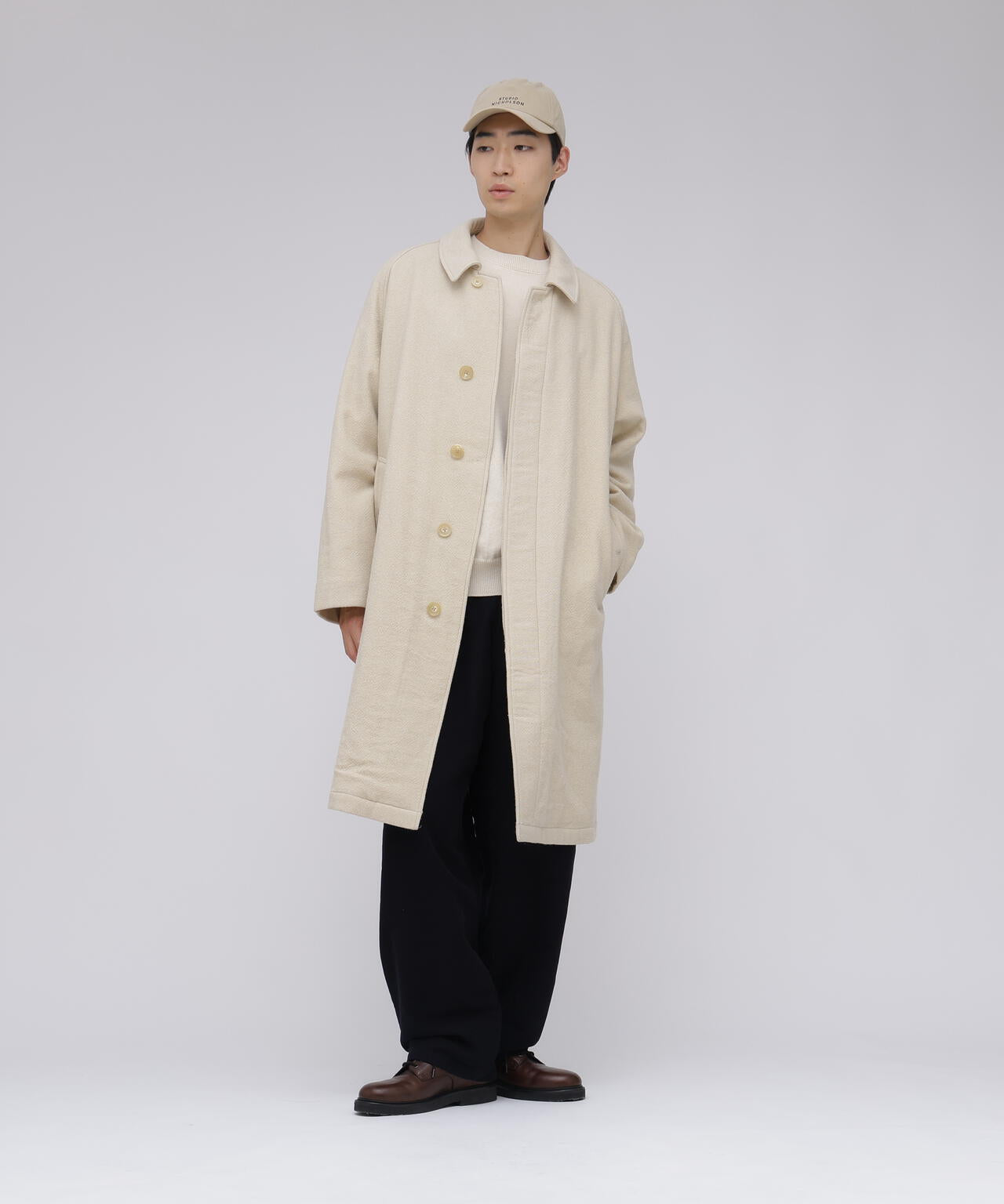 blurhms / CLASSIC WOOL BALMACAAN COAT
