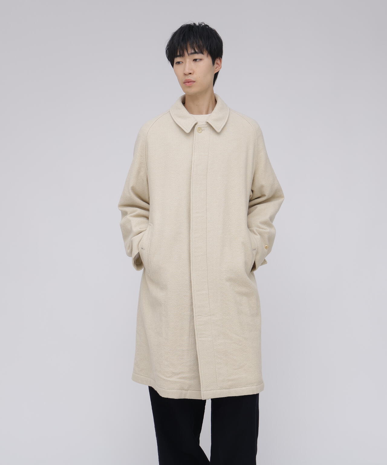 blurhms / CLASSIC WOOL BALMACAAN COAT
