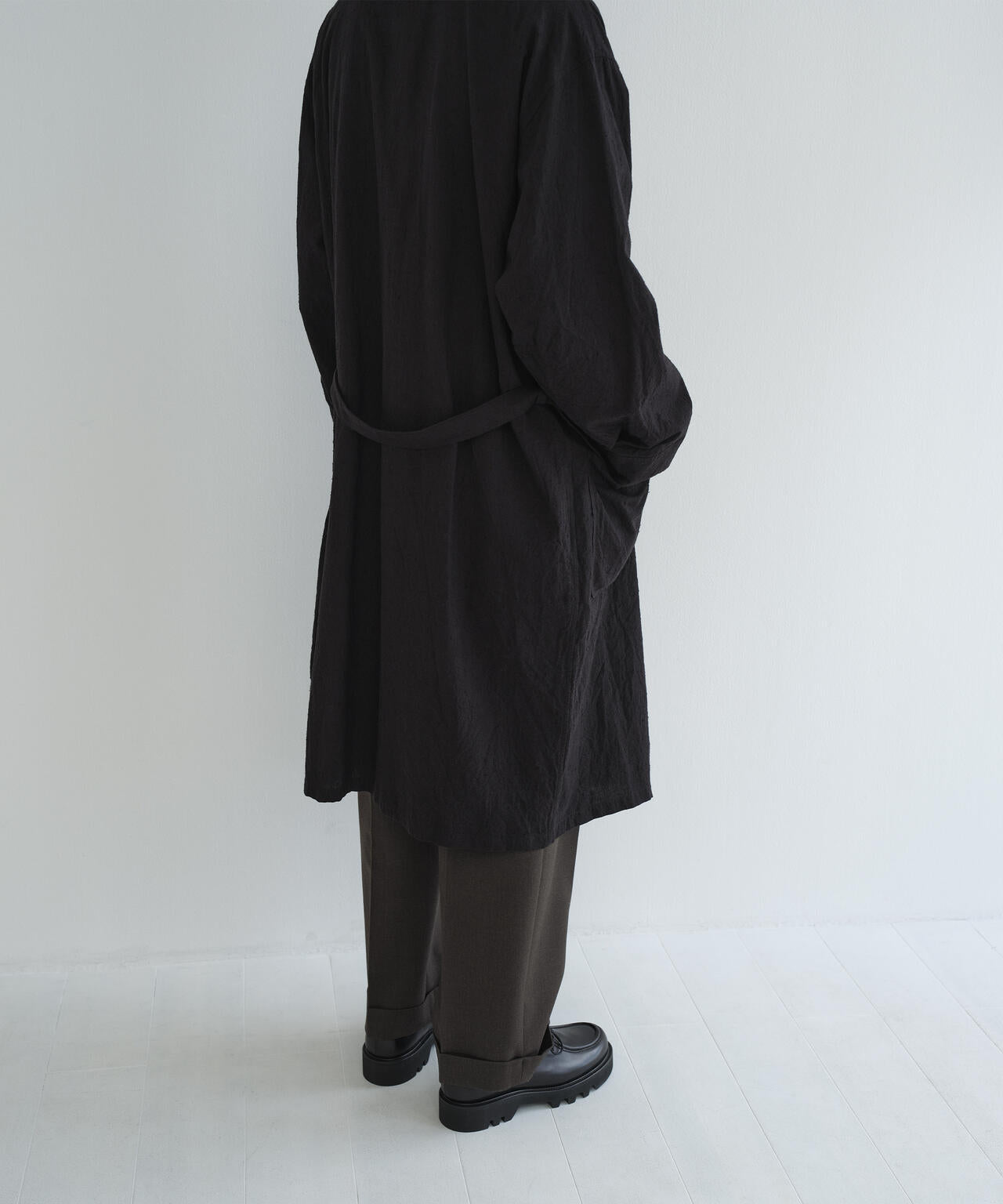 [別注] blurhms / SILK COTTN NEP PLAID COAT