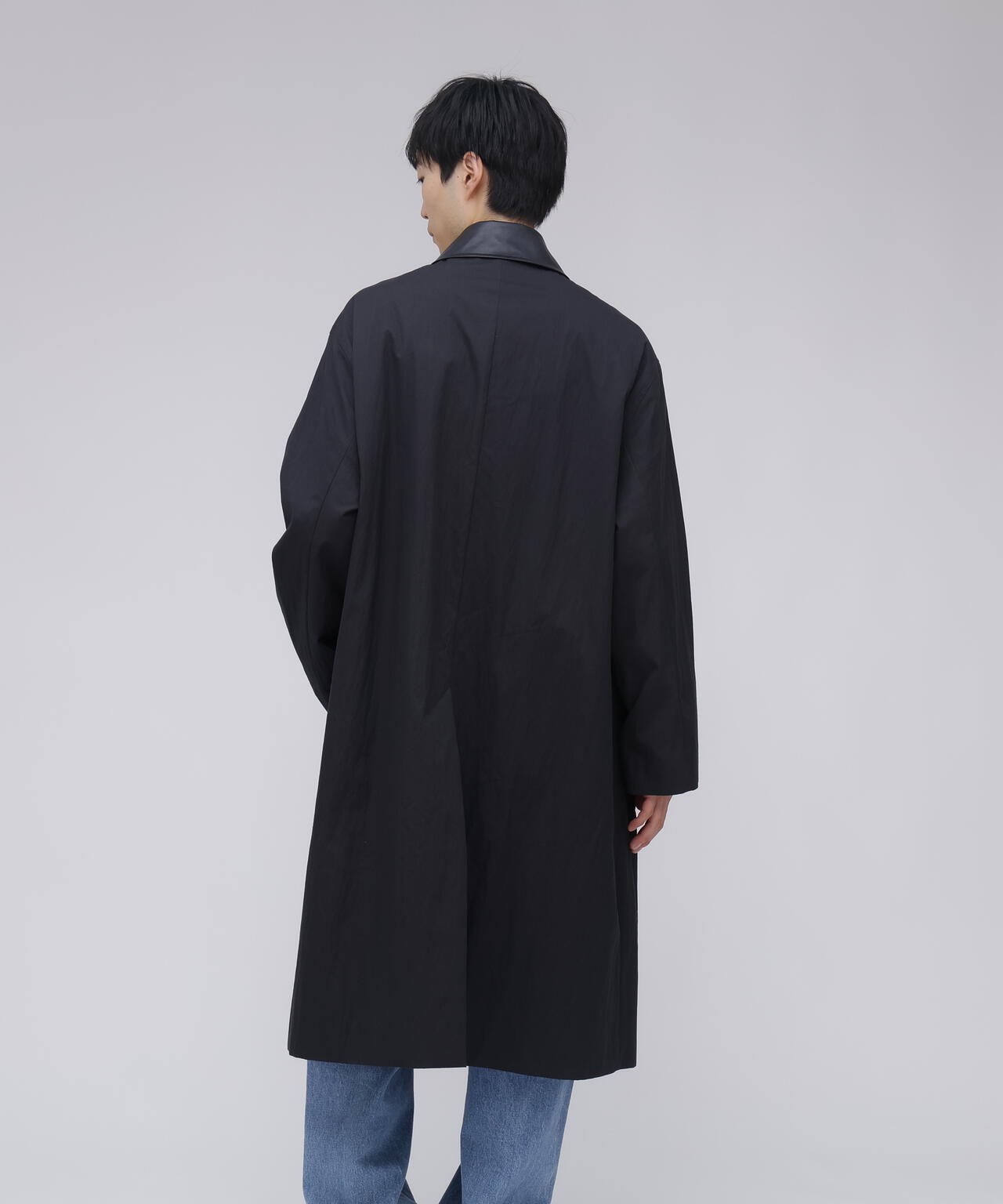 STUDIO NICHOLSON / WASHED WEATHER CLOTH TRENCH COAT