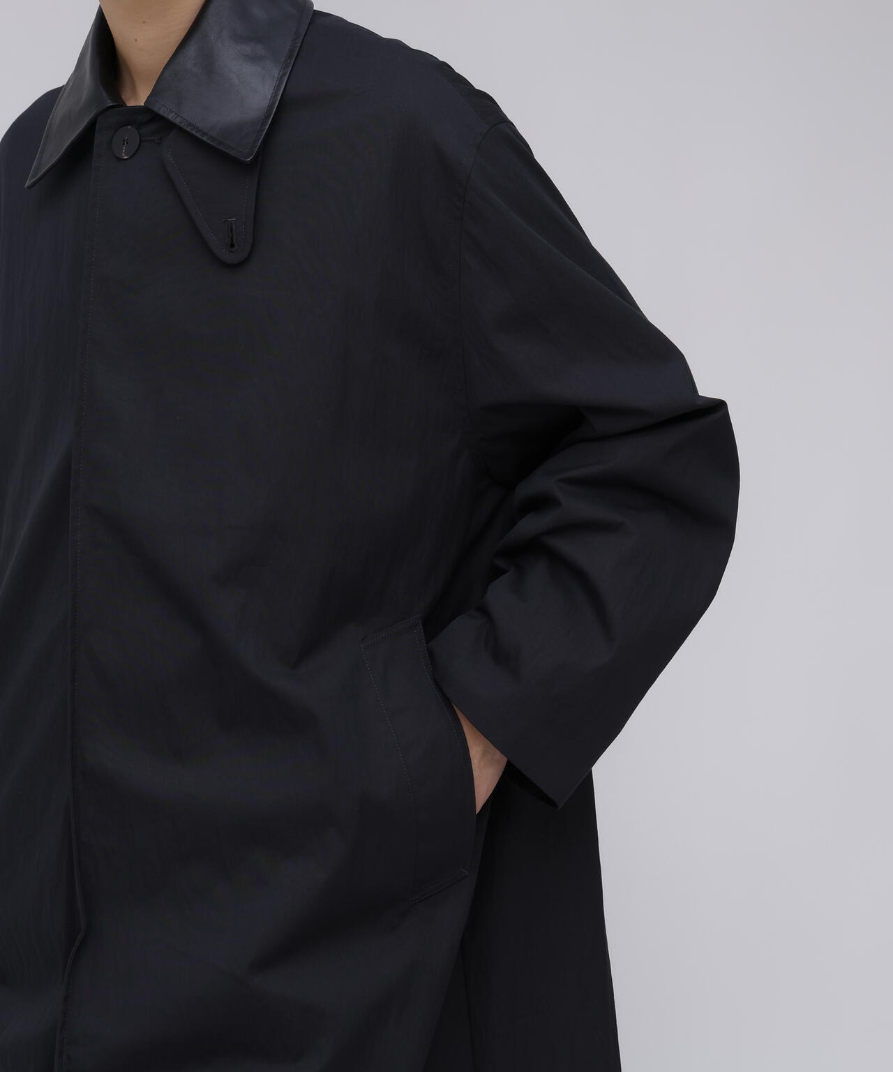 STUDIO NICHOLSON / WASHED WEATHER CLOTH TRENCH COAT