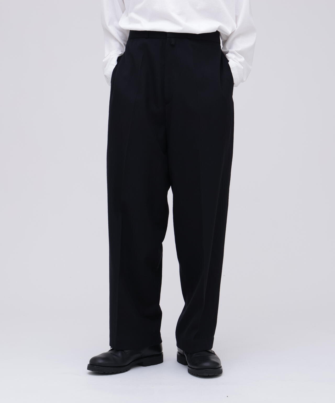 blurhms / WOOL GABARDINE TROUSERS