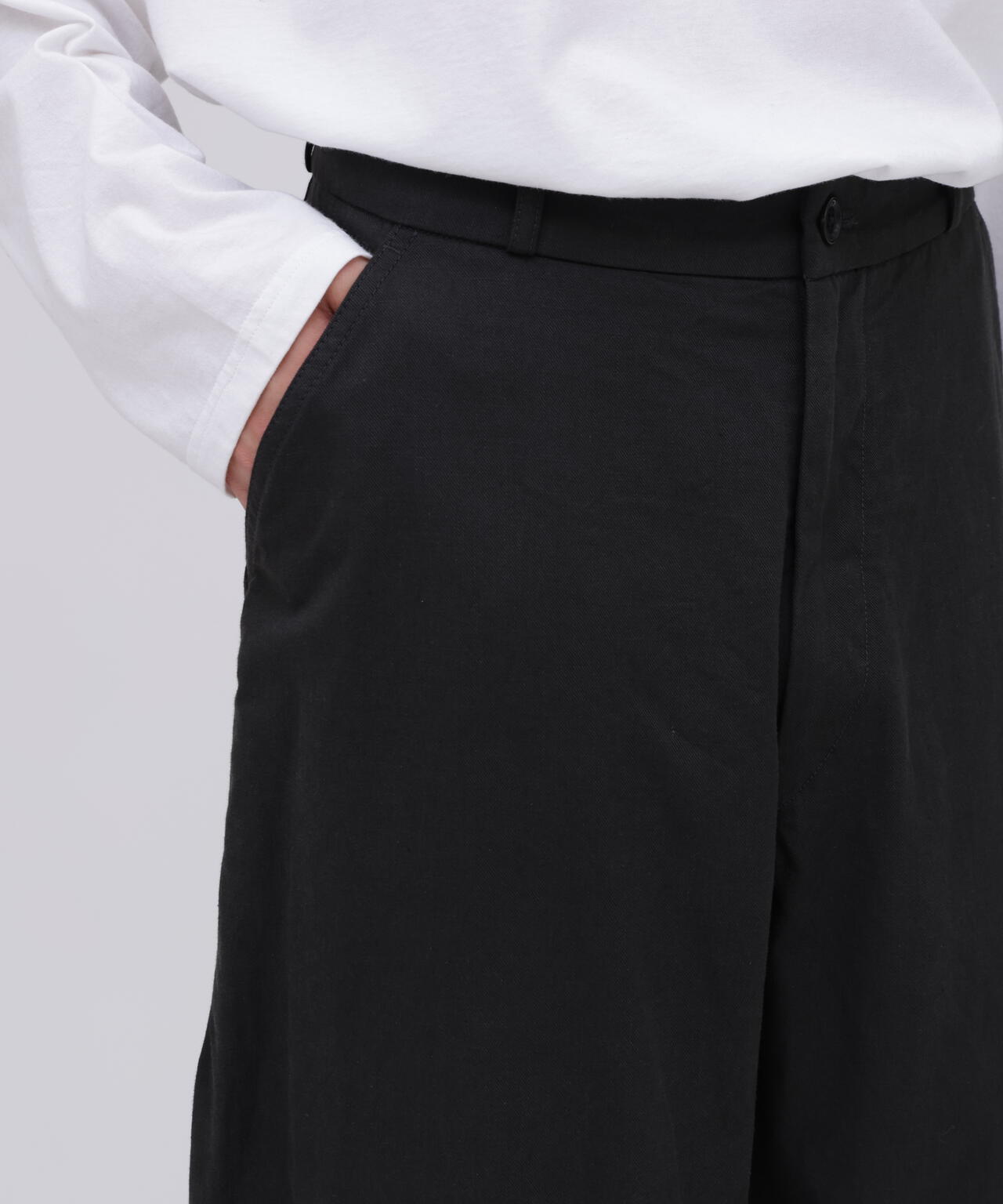 blurhms / COTTON SERGE WORK PANTS
