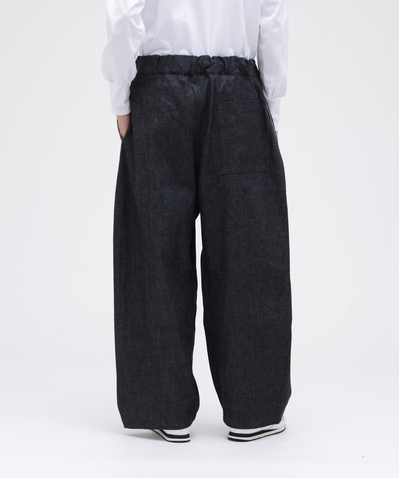 sageNATION / BOX PLEAT TROUSER DENIM
