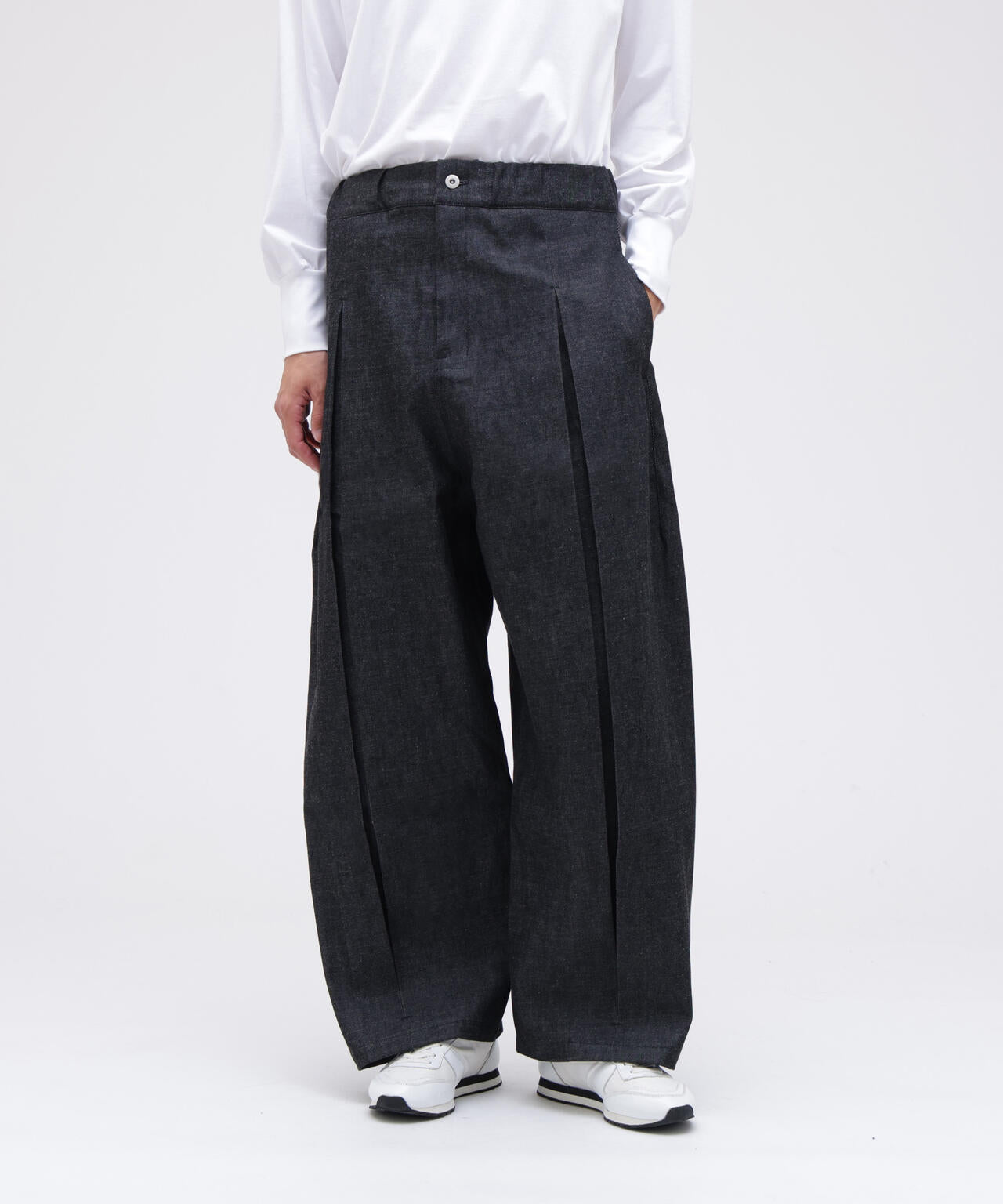 sageNATION / BOX PLEAT TROUSER DENIM