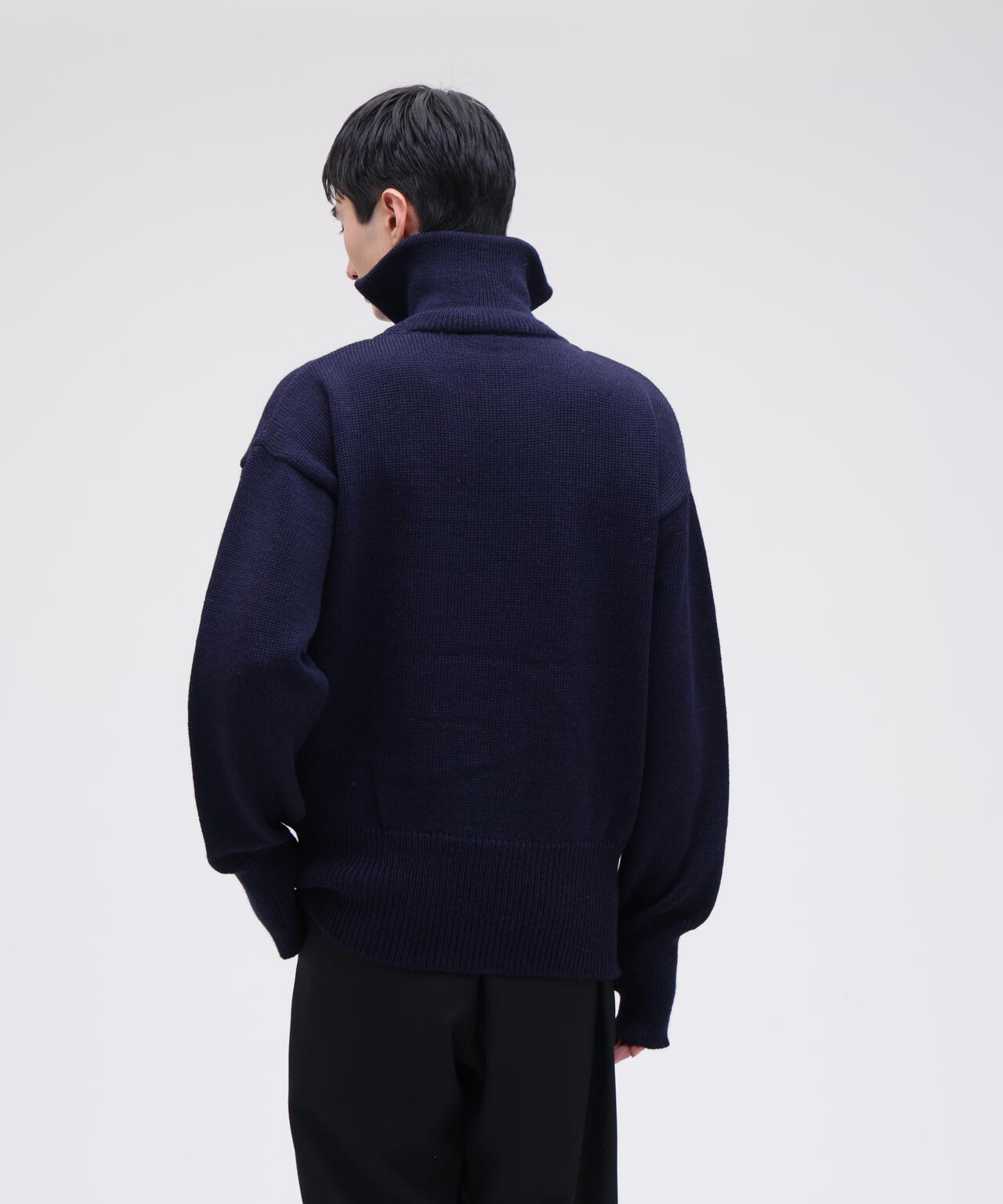 MILLER RAYNER / Quarter neck polo sweater