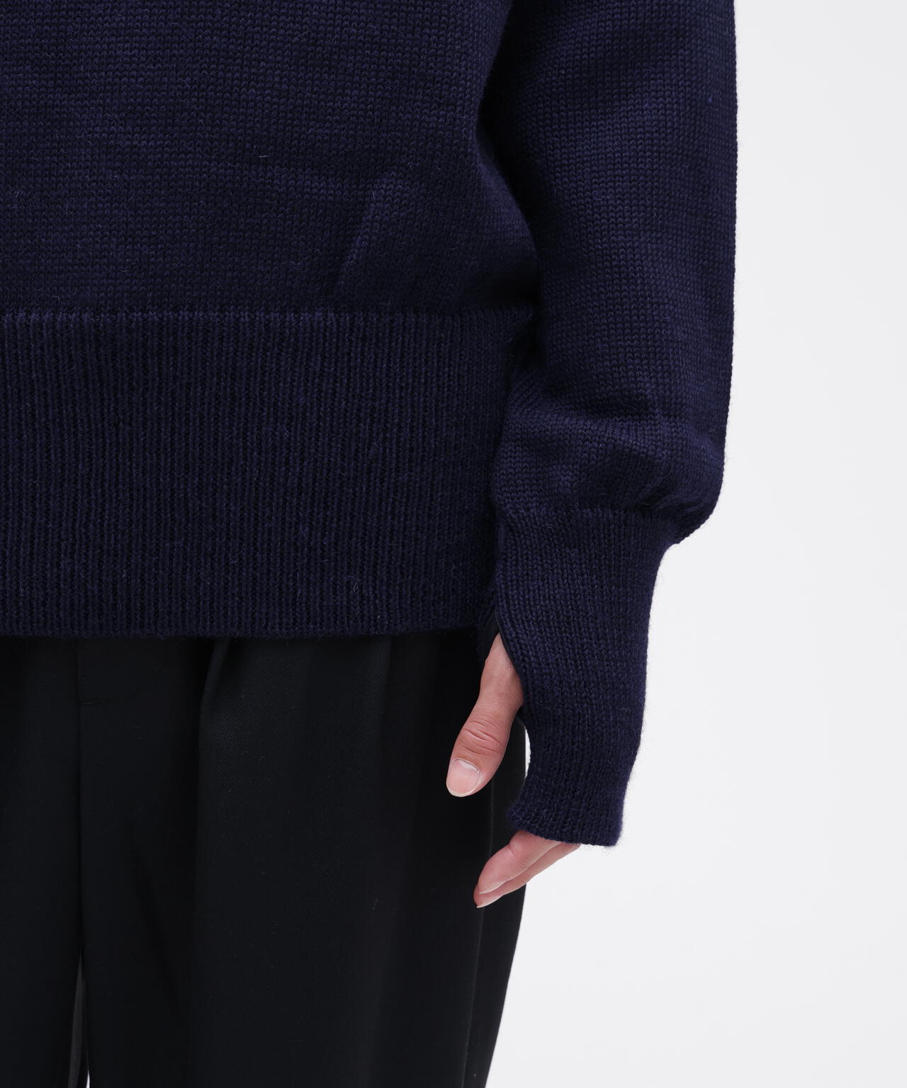 MILLER RAYNER / Quarter neck polo sweater
