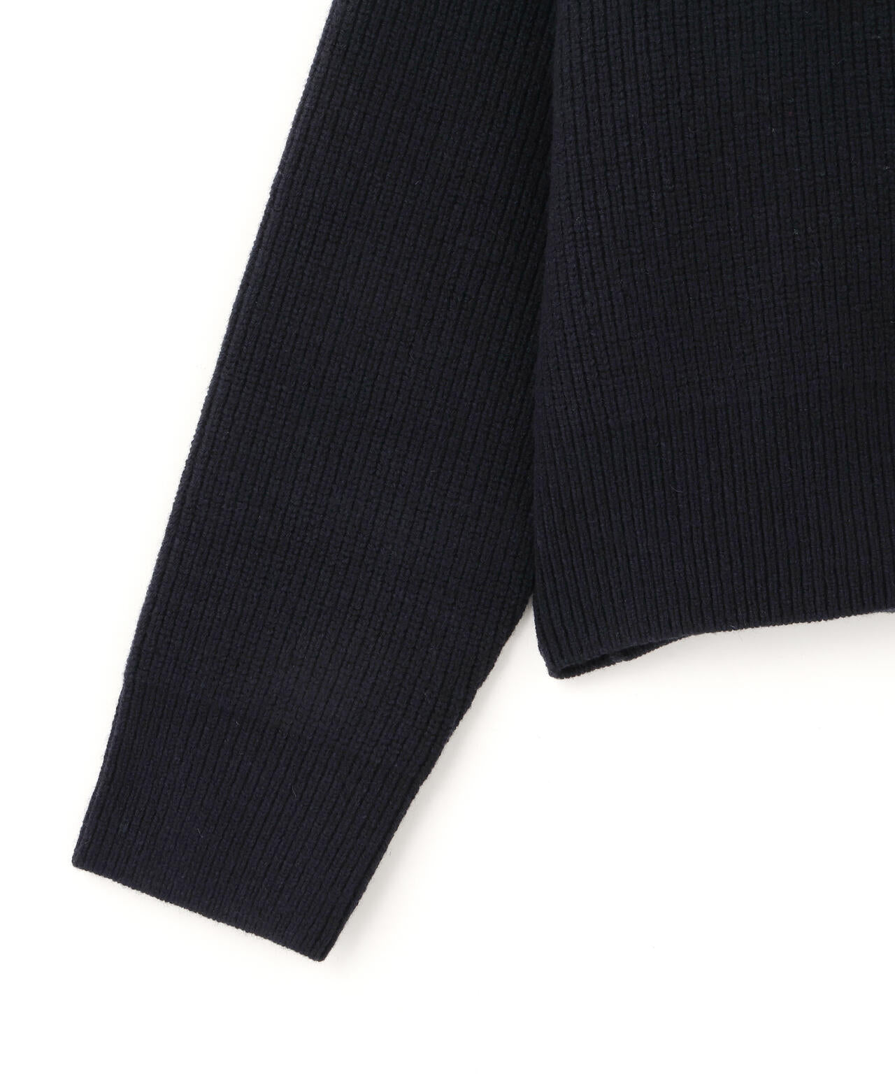 STUDIO NICHOLSON / LAMBSWOOL RIB POLO COLLAR JUMPER