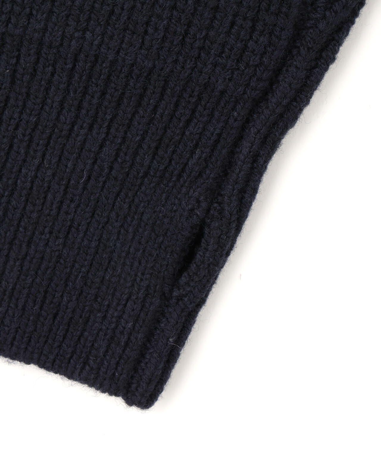 STUDIO NICHOLSON / LAMBSWOOL RIB POLO COLLAR JUMPER