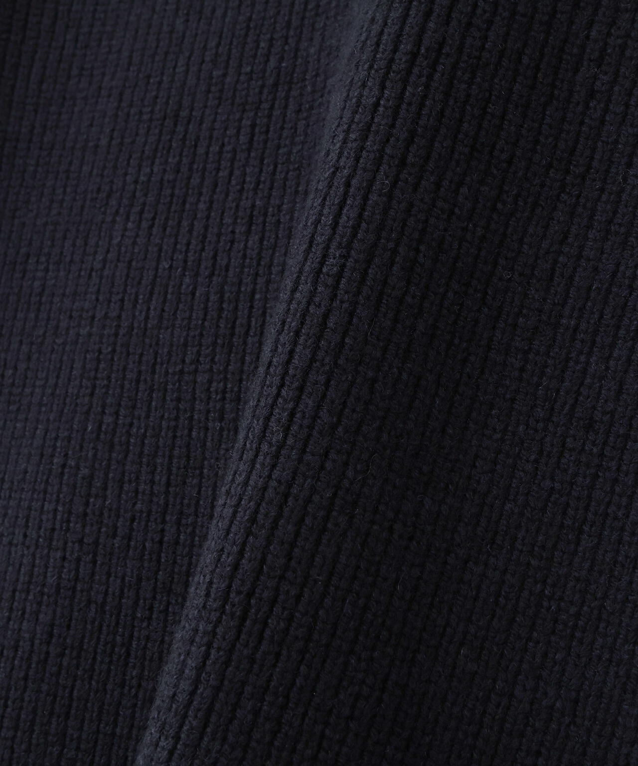STUDIO NICHOLSON / LAMBSWOOL RIB POLO COLLAR JUMPER