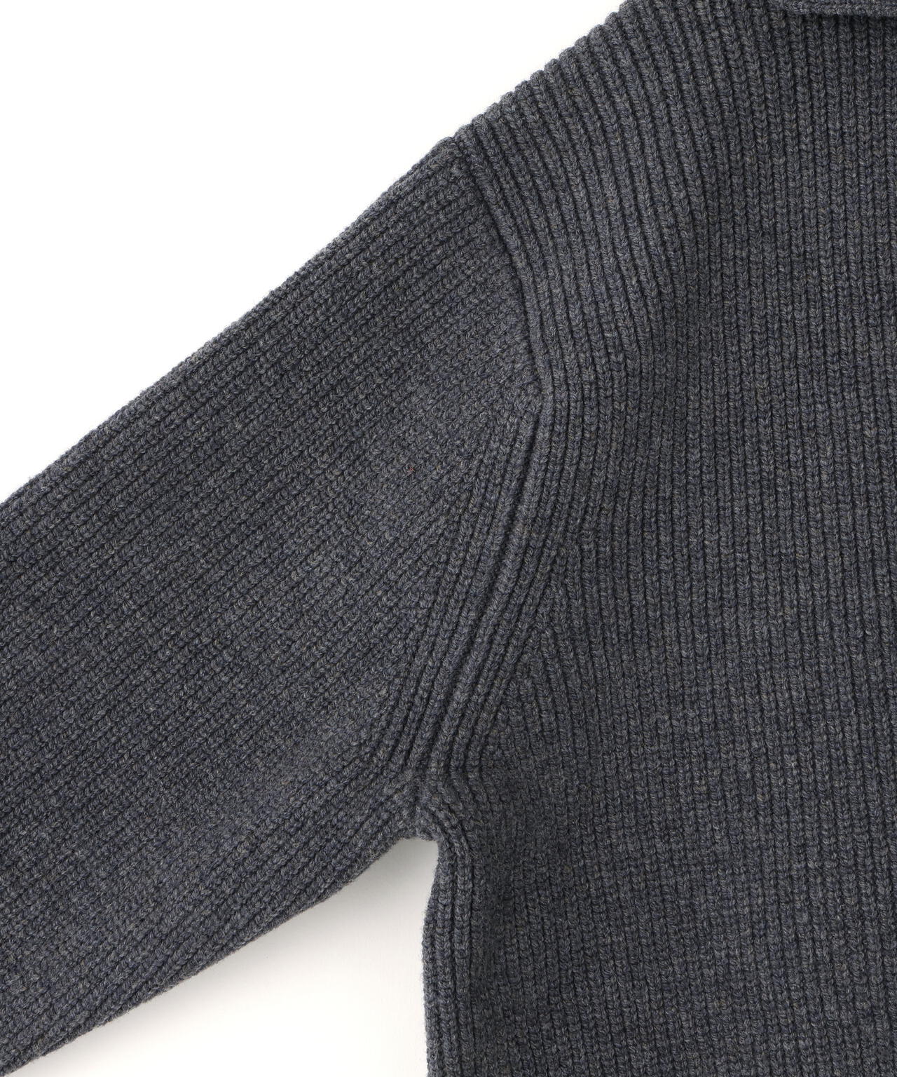 [別注]STUDIO NICHOLSON / LAMBSWOOL RIB POLO COLLAR JUMPER