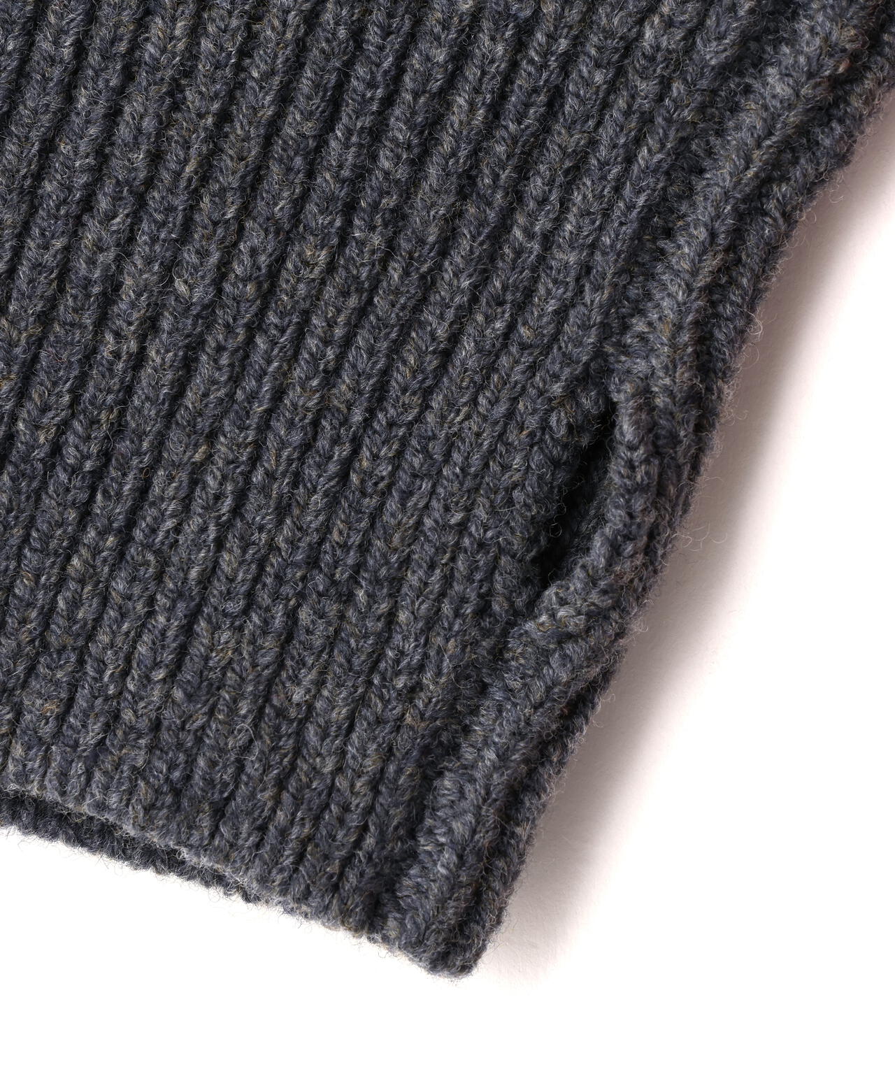 [別注]STUDIO NICHOLSON / LAMBSWOOL RIB POLO COLLAR JUMPER