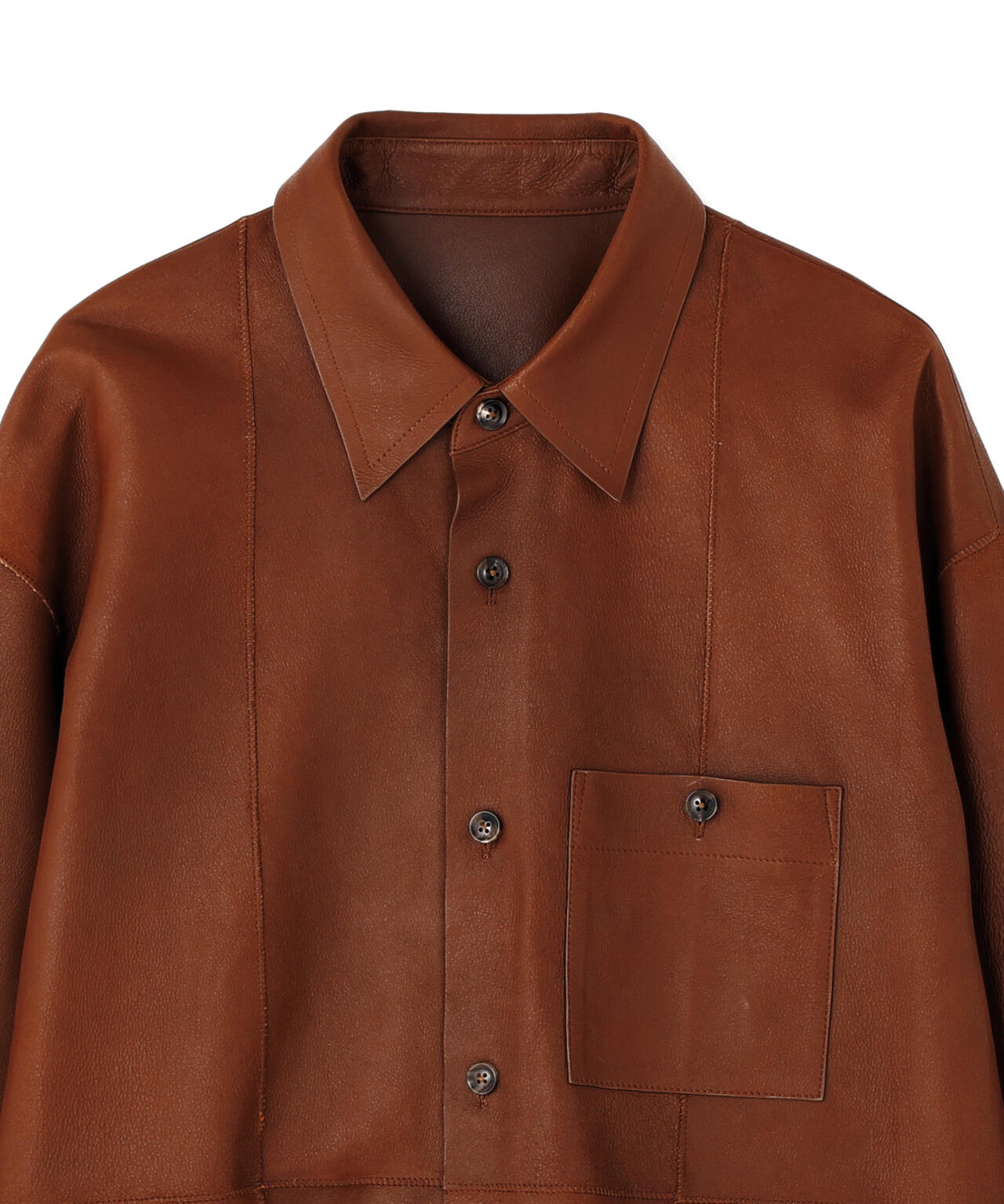 IRENISA / LEATHER SHIRT BLOUSON