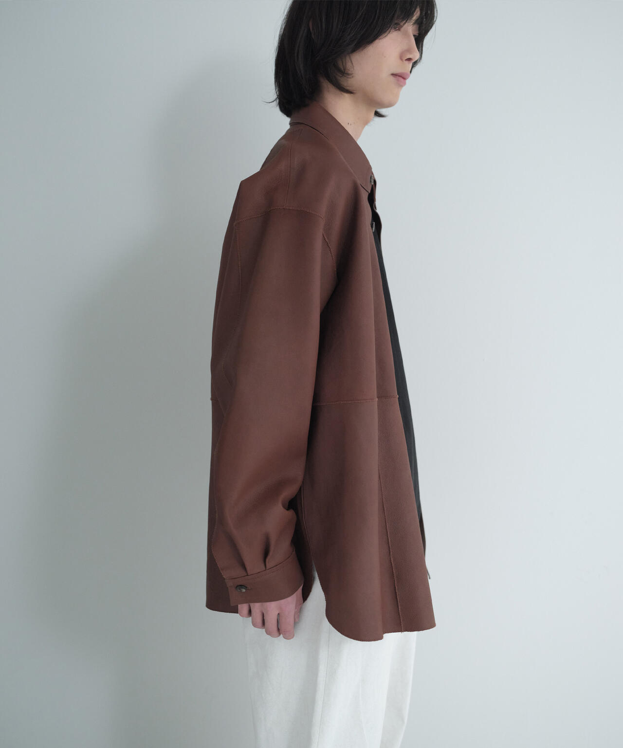 IRENISA / LEATHER SHIRT BLOUSON