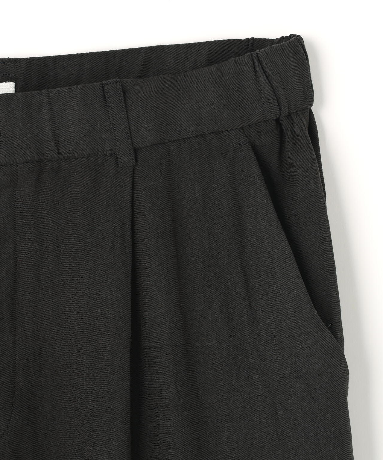 ATON / COTTON LINEN VOILE LOOSE FIT PANTS