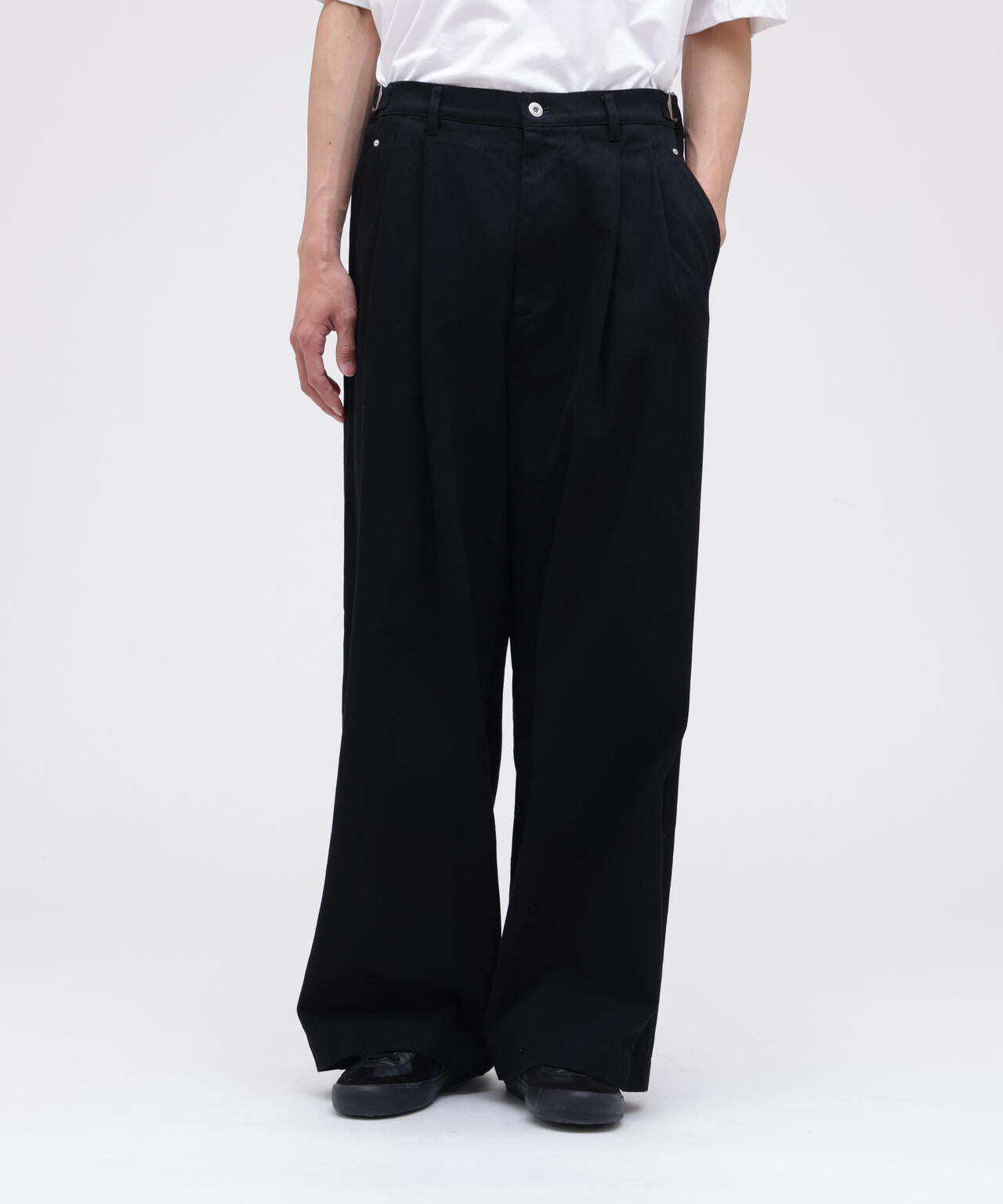 IRENISA / TWO TUCKS BUGGY PANTS