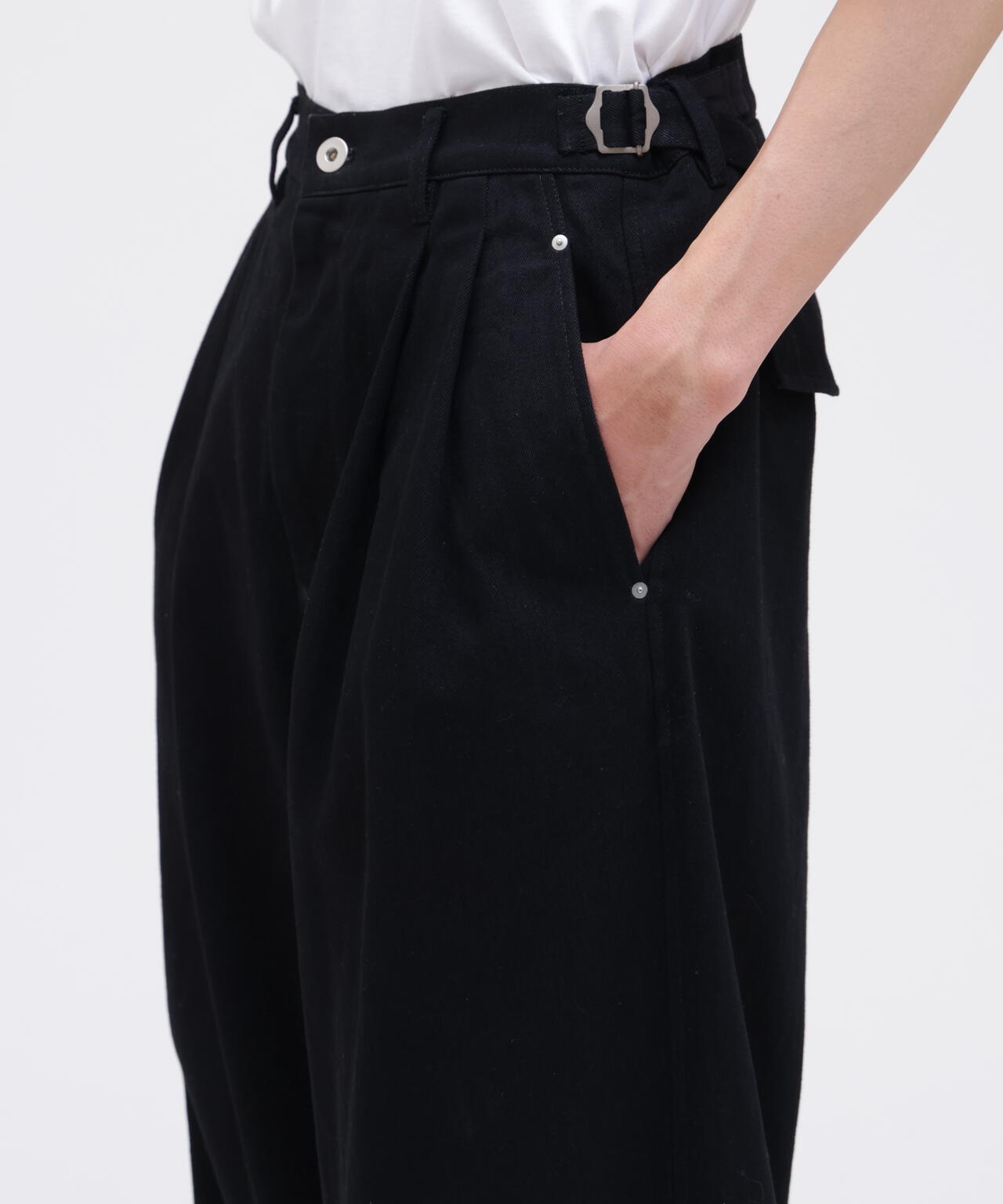 IRENISA / TWO TUCKS BUGGY PANTS