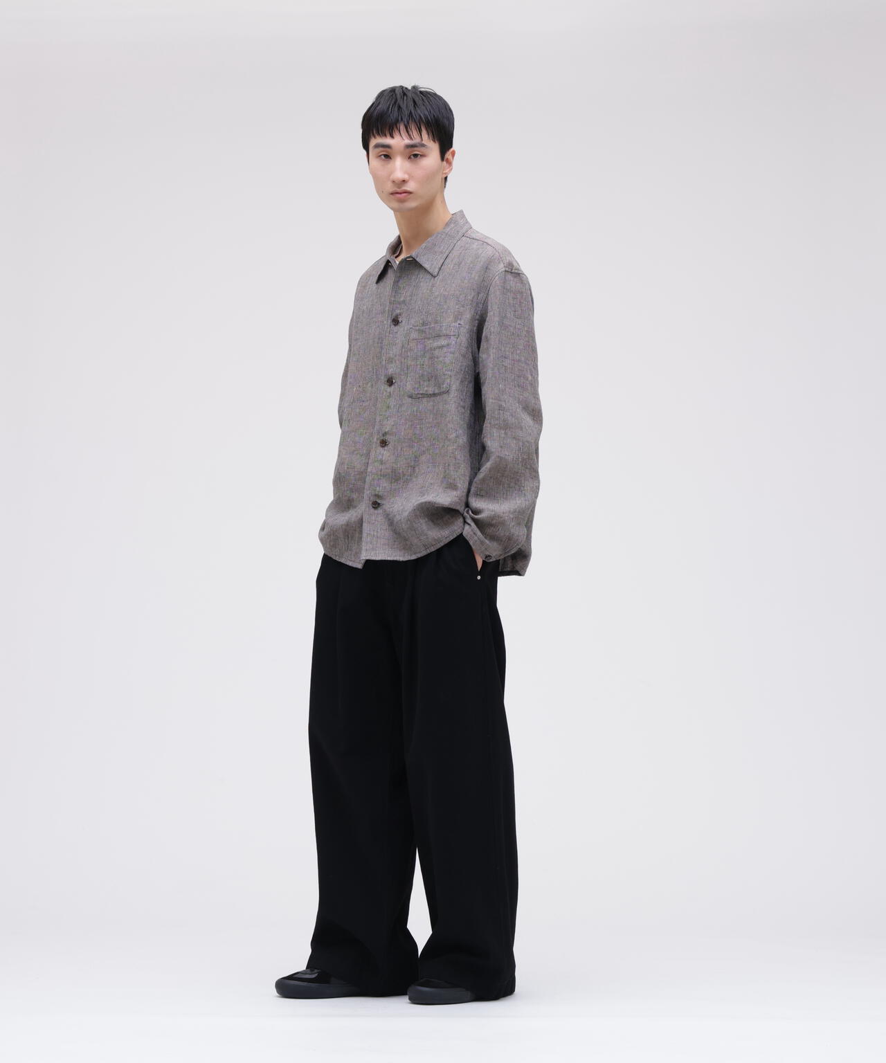 IRENISA / TWO TUCKS BUGGY PANTS