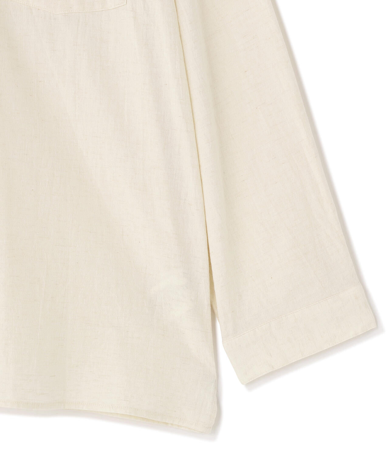 [別注]blurhms / COTTON LINEN OPEN-COLLAR SHIRT LONG SLEEVE