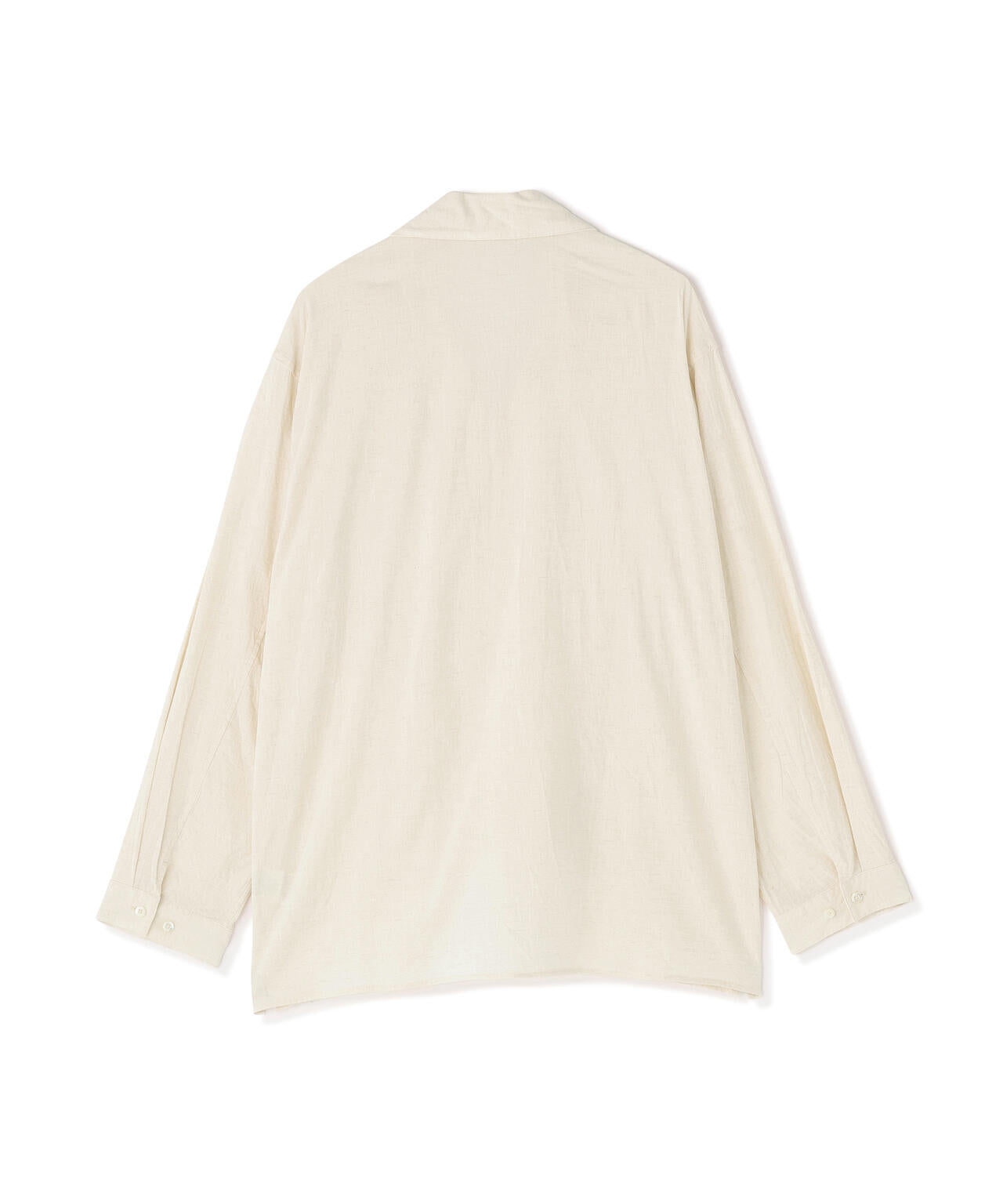 [別注]blurhms / COTTON LINEN OPEN-COLLAR SHIRT LONG SLEEVE