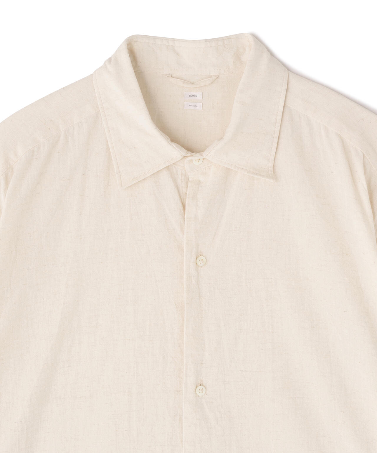 [別注]blurhms / COTTON LINEN HALF-SLEEVE SHIRT