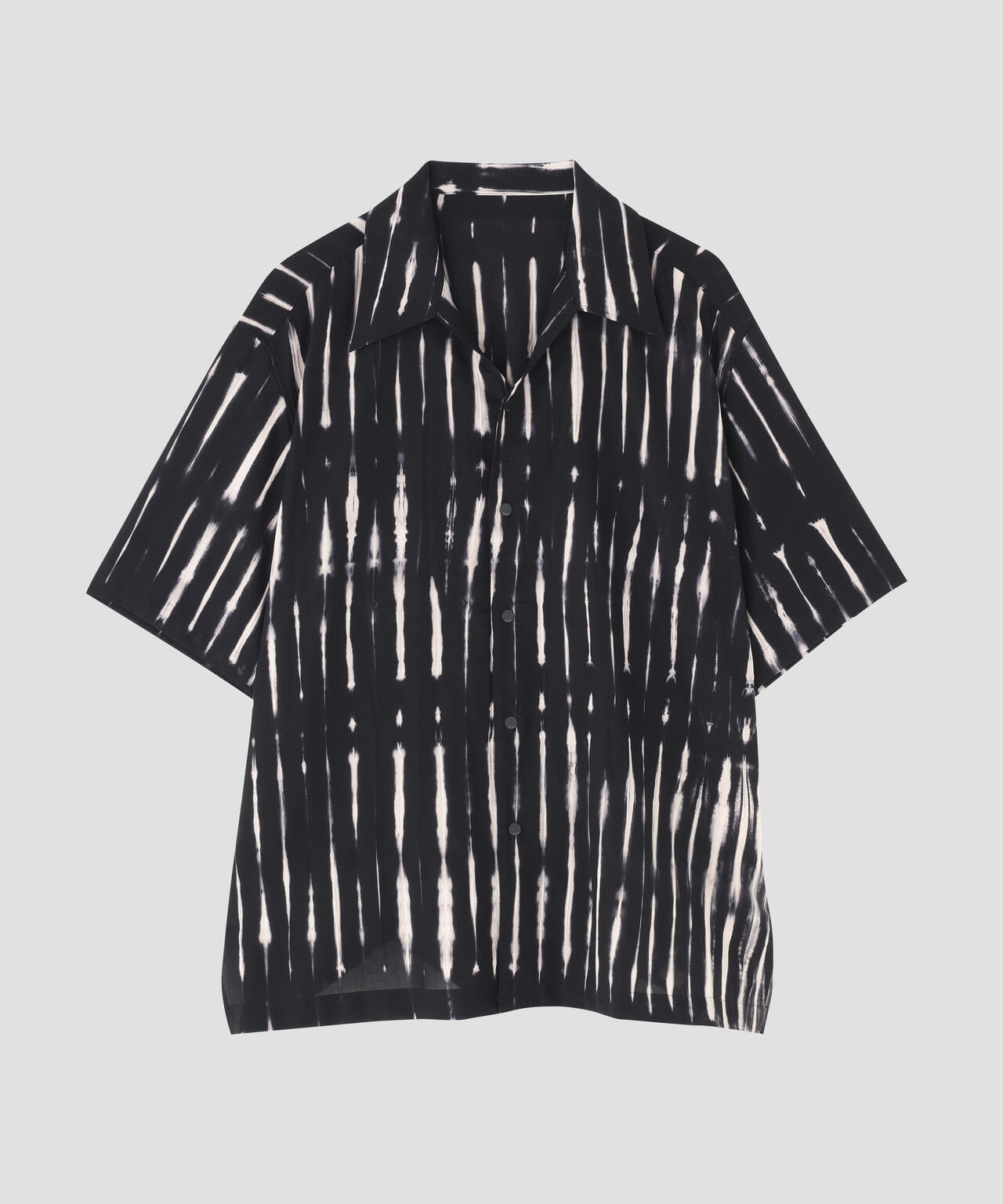 IRENISA / OPEN COLLAR SHORT-SLEEVED SHIRT