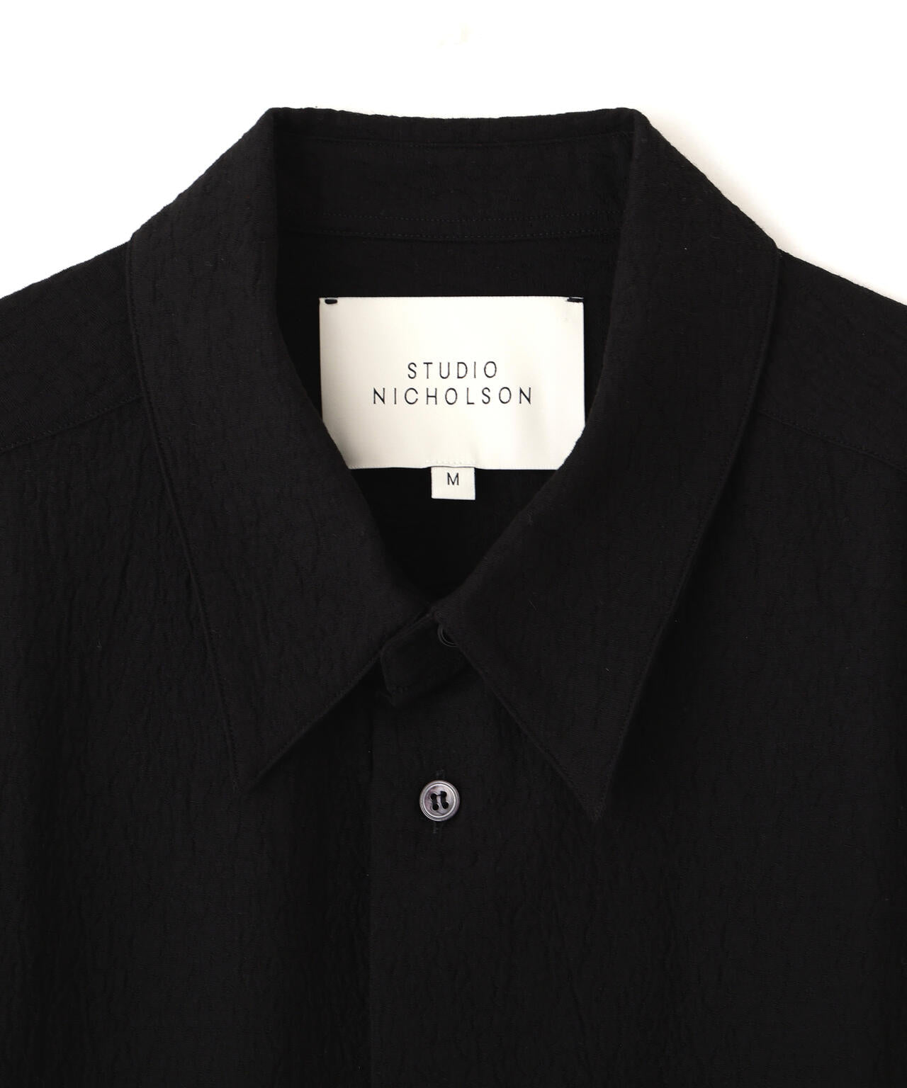 [別注]STUDIO NICHOLSON /MINIMAL MATELASSE SHORT SLEEVE BOXY SHIRT