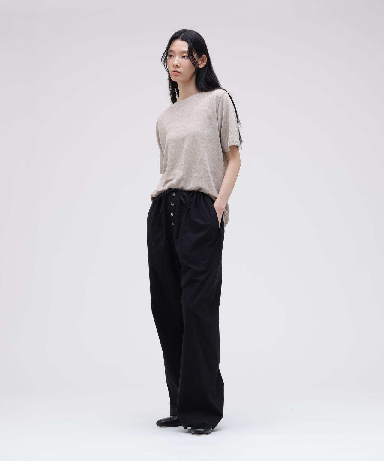 Yonetomi / AMA LINEN KNIT TEE