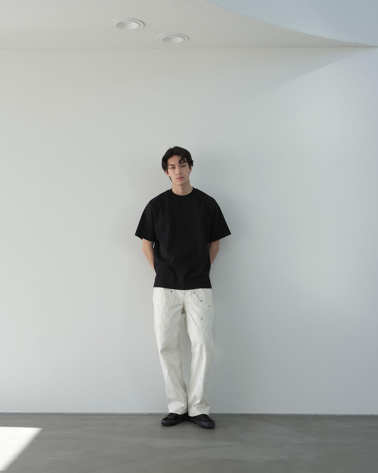 [別注]Yonetomi / LIGHT WAVE COTTON KNIT TEE