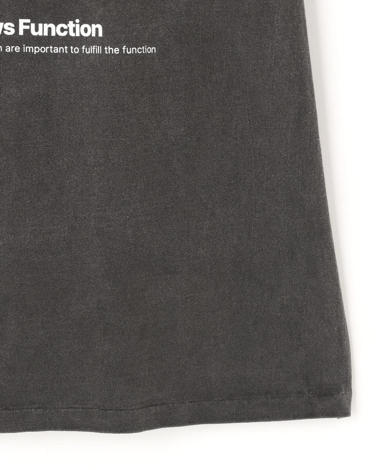 KURO / 17/-ROUND SHAPE DYED TEE ''From Follows Function''