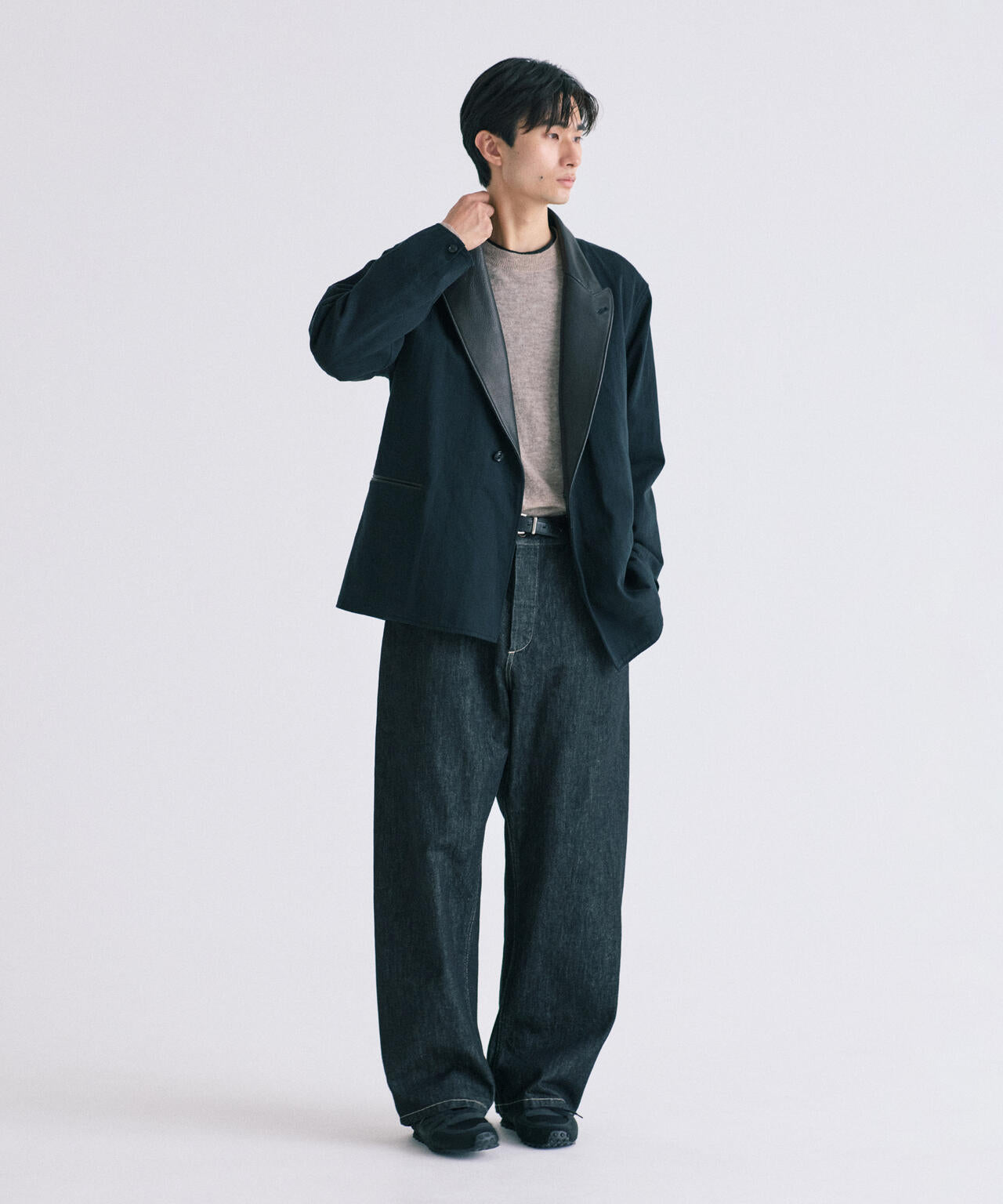 blurhms / DENIM-LEATHER JACKET MEN