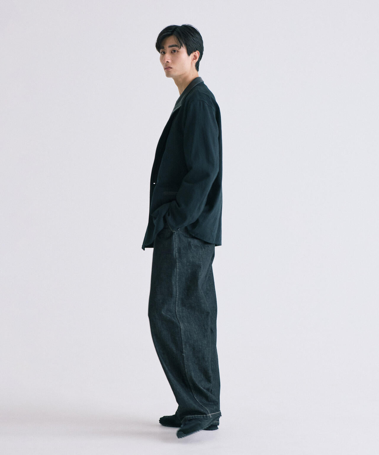 blurhms / DENIM-LEATHER JACKET MEN