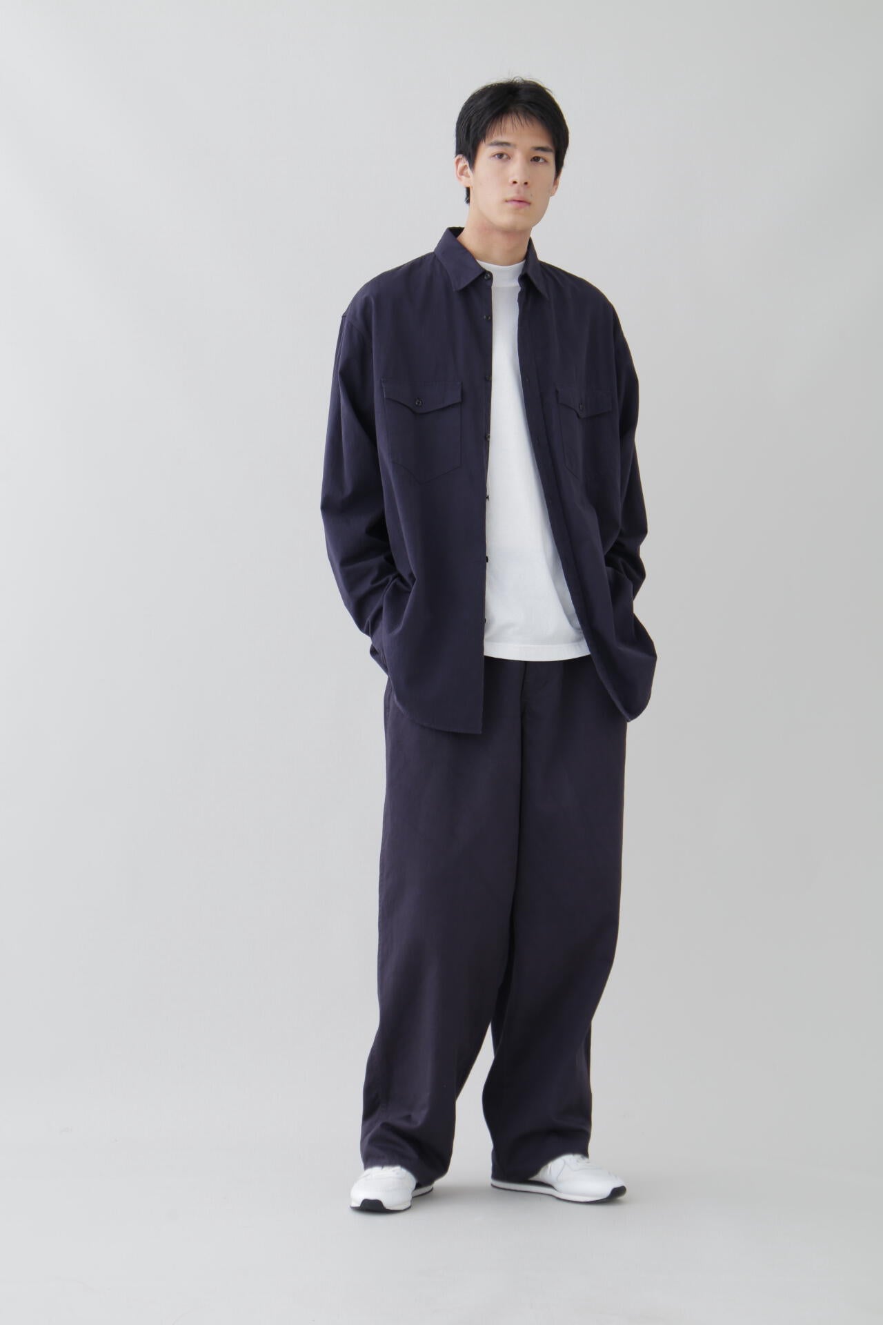 Ｙ / ORGANIC COTTON JERSEY MOCK NECK S/S T