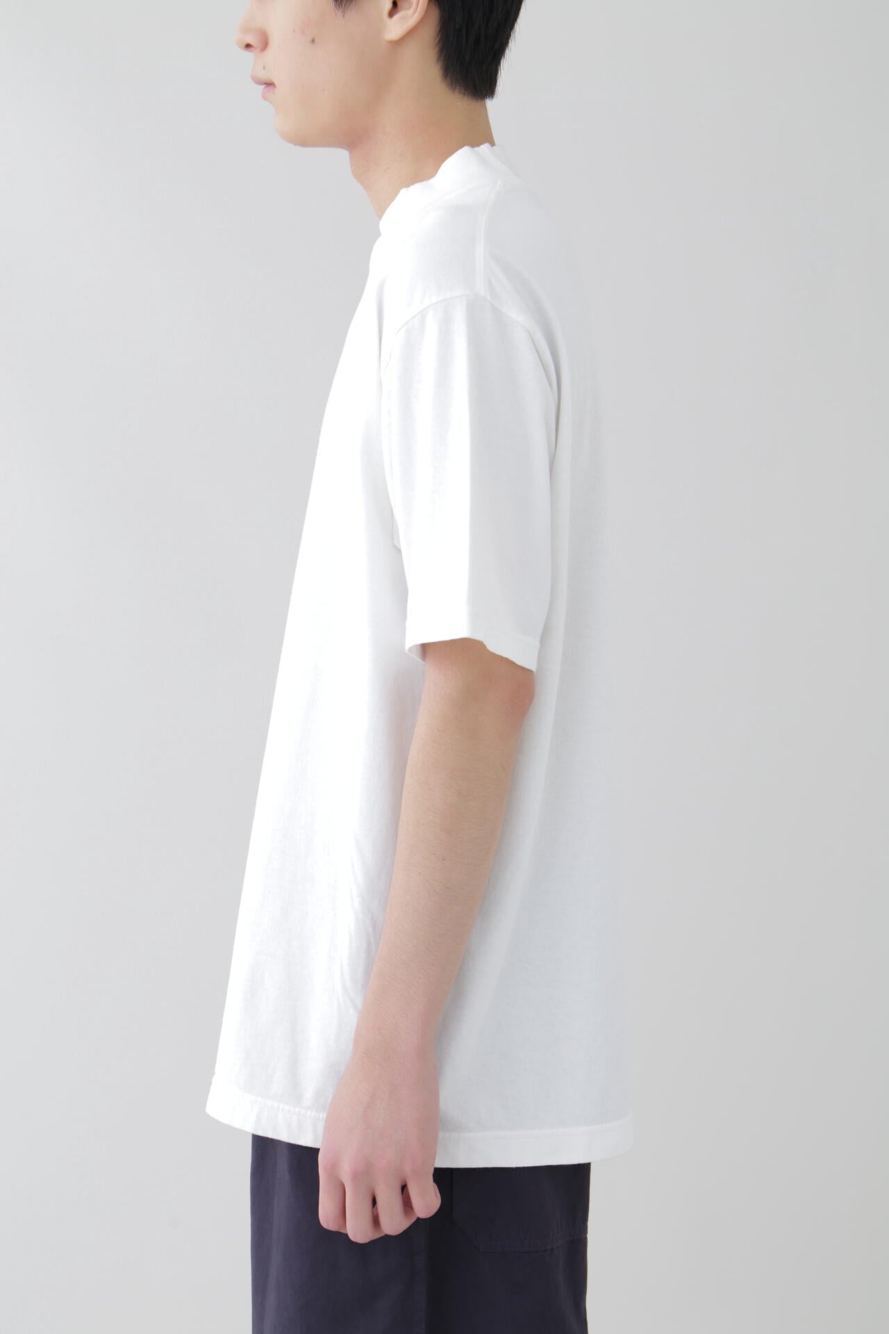 Ｙ / ORGANIC COTTON JERSEY MOCK NECK S/S T
