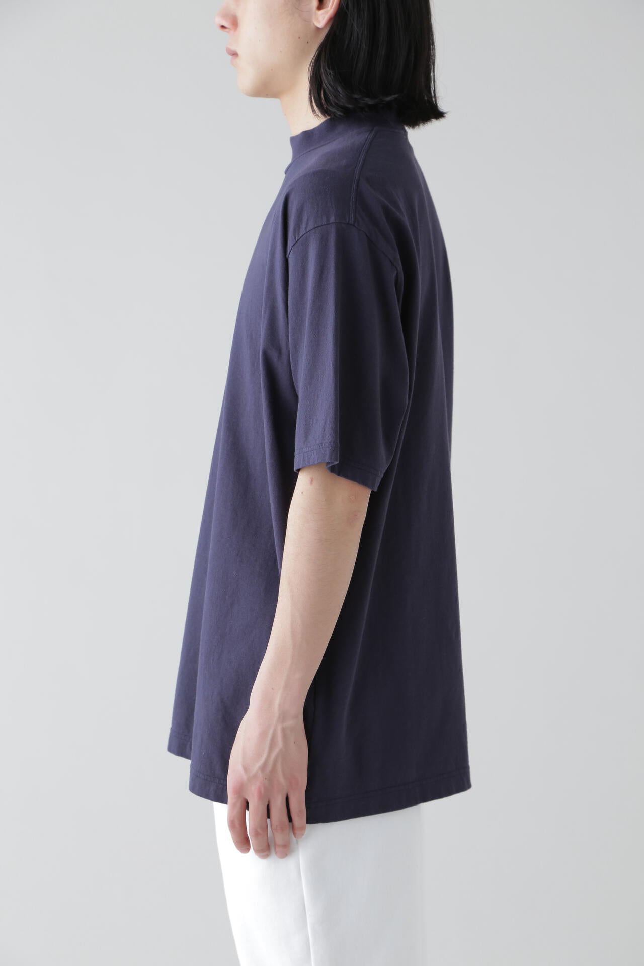 Ｙ / ORGANIC COTTON JERSEY MOCK NECK S/S T