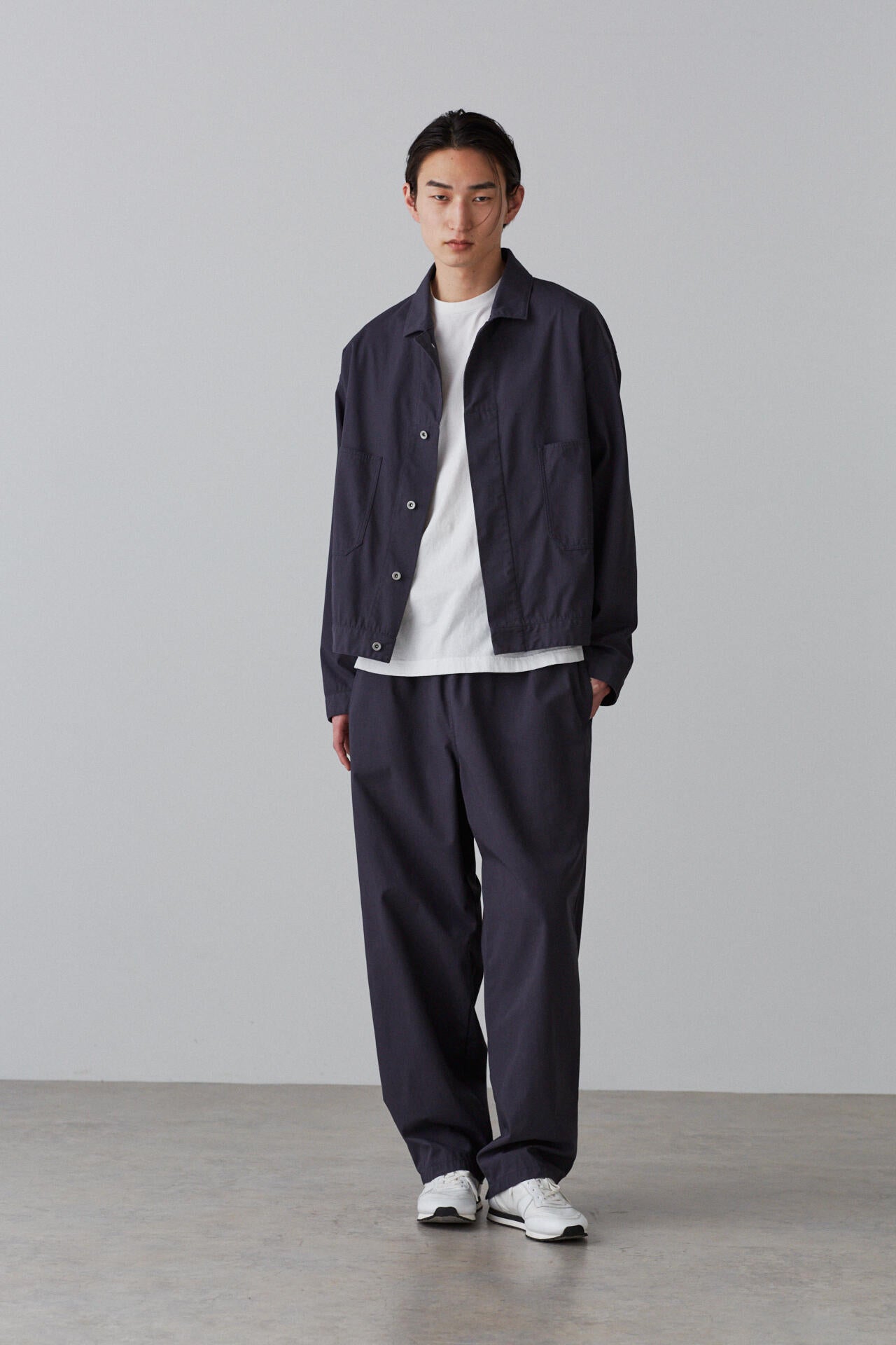 Ｙ / ORGANIC COTTON / RECYCLE POLYESTER TWILL TAPERED EASY TR