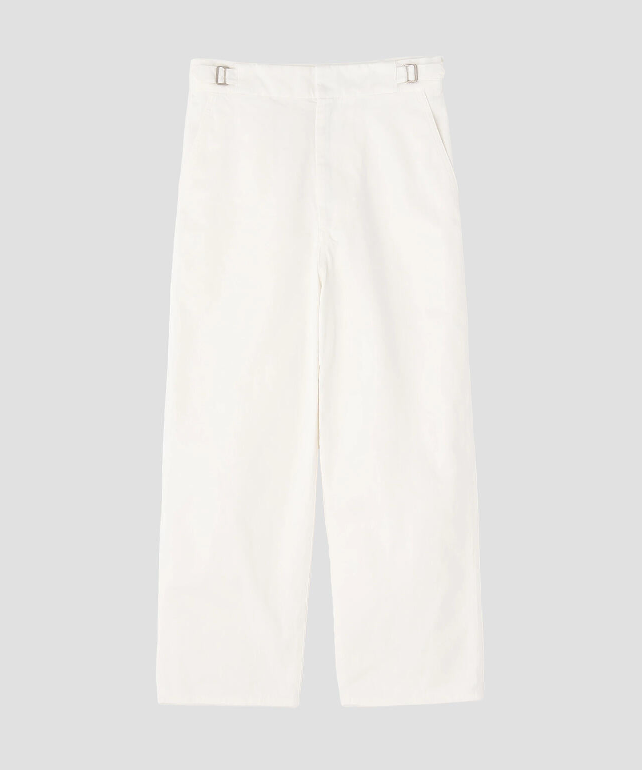 Ｙ / ORGANIC COTTON CHINO ADJUSTER TROUSERS