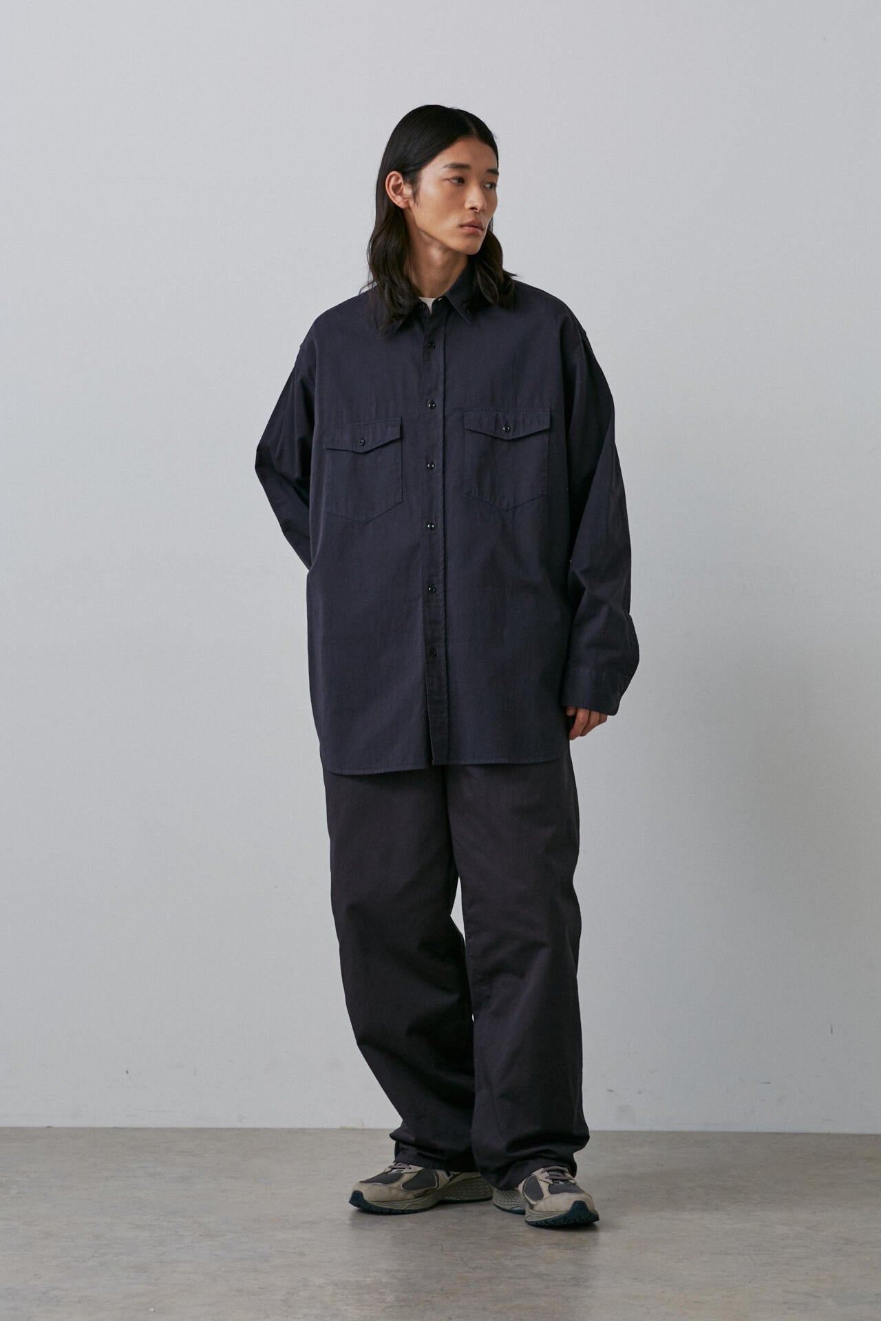 Ｙ / ORGANIC COTTON CHINO ADJUSTER TROUSERS