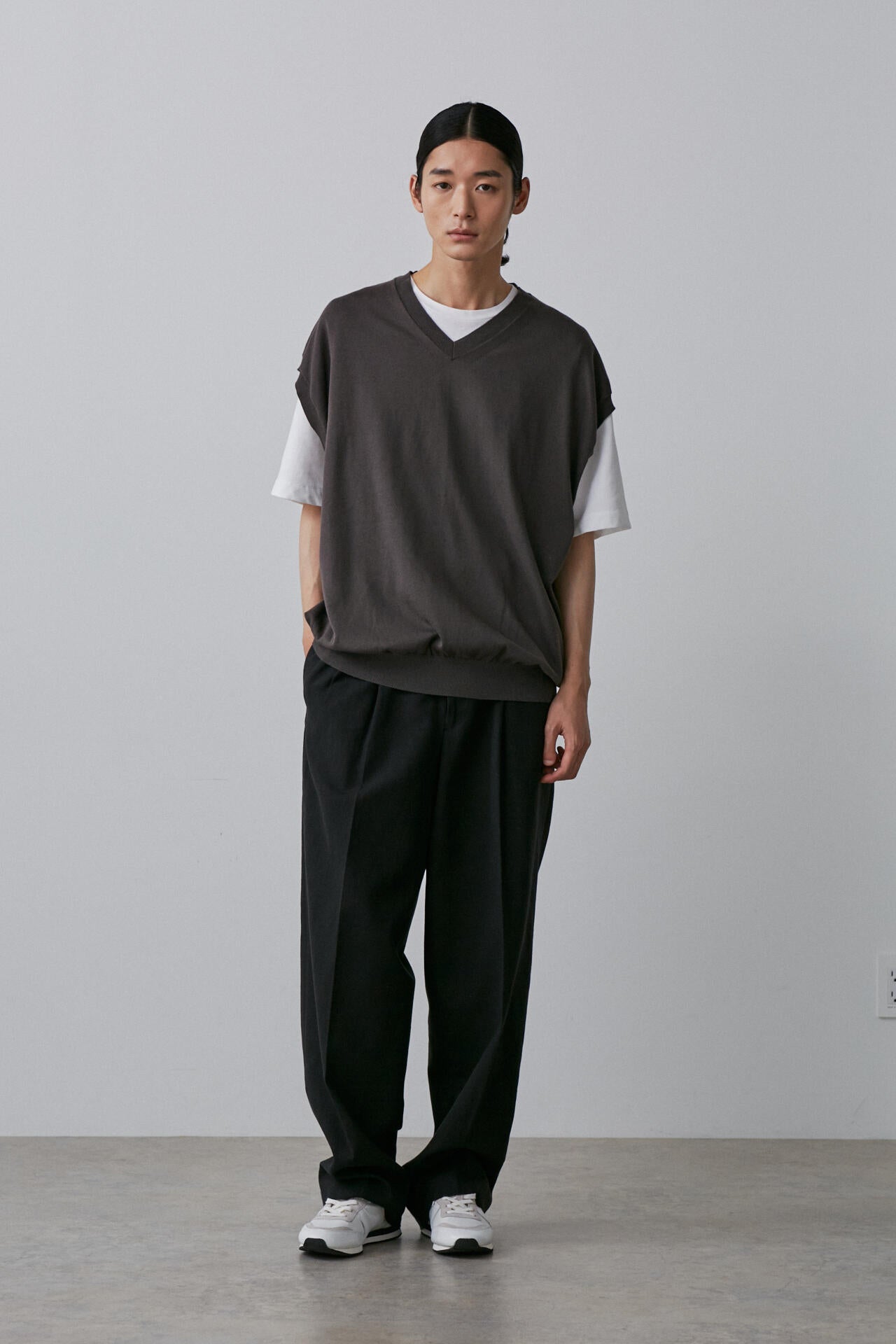 YLEVE / ELS GIZA COTTON KN VEST