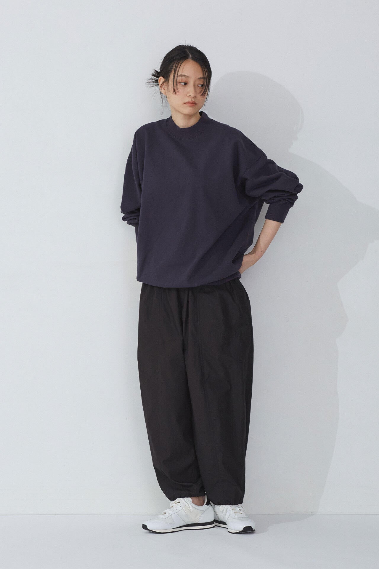 Ｙ / ORGANIC COTTON BLEND HEAVY WEIGHT FLEECE CREW NECK