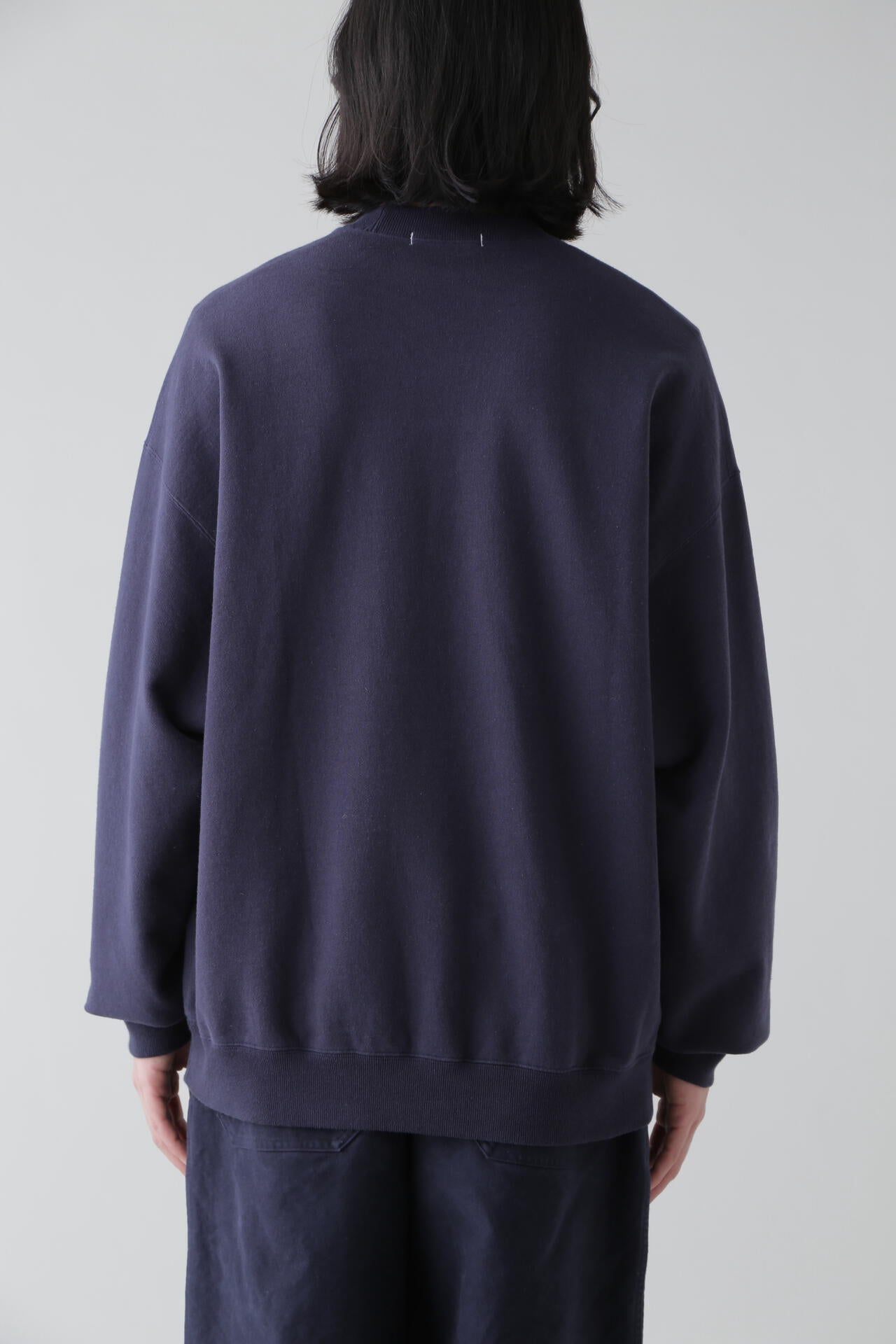Ｙ / ORGANIC COTTON BLEND HEAVY WEIGHT FLEECE CREW NECK