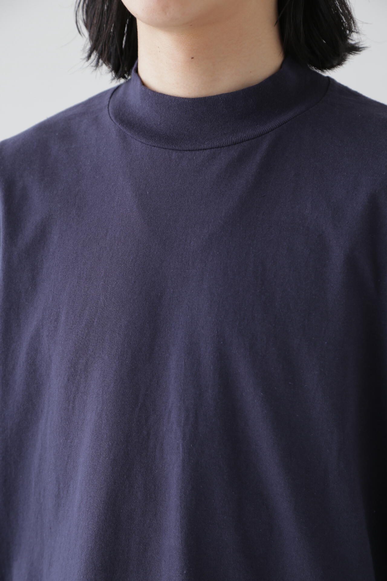 Ｙ / ORGANIC COTTON JERSEY MOCK NECK L/S T