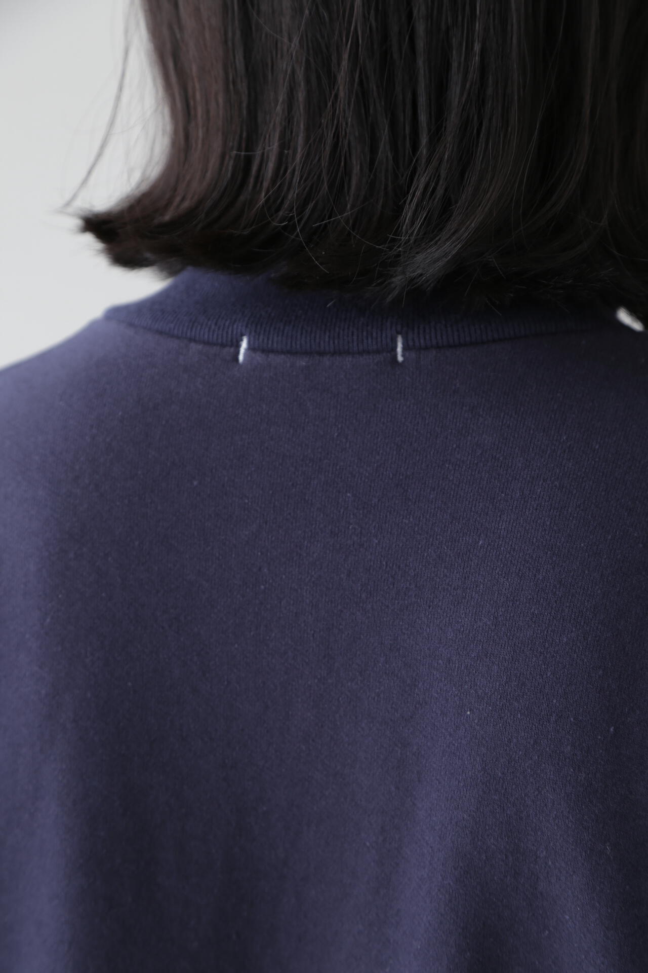 Ｙ / ORGANIC COTTON BLEND HEAVY WEIGHT FLEECE HALF ZIP