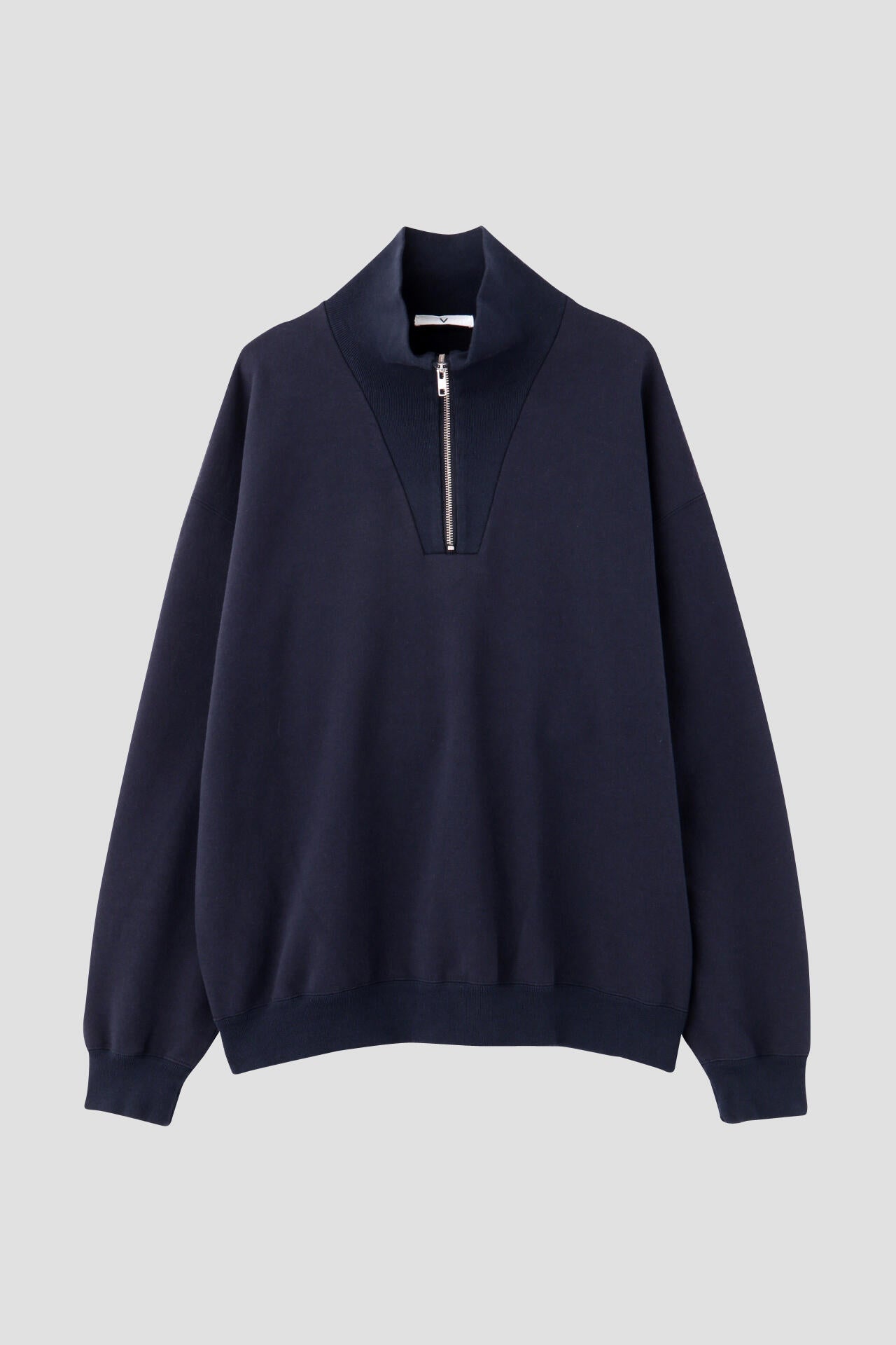 Ｙ / ORGANIC COTTON BLEND HEAVY WEIGHT FLEECE HALF ZIP