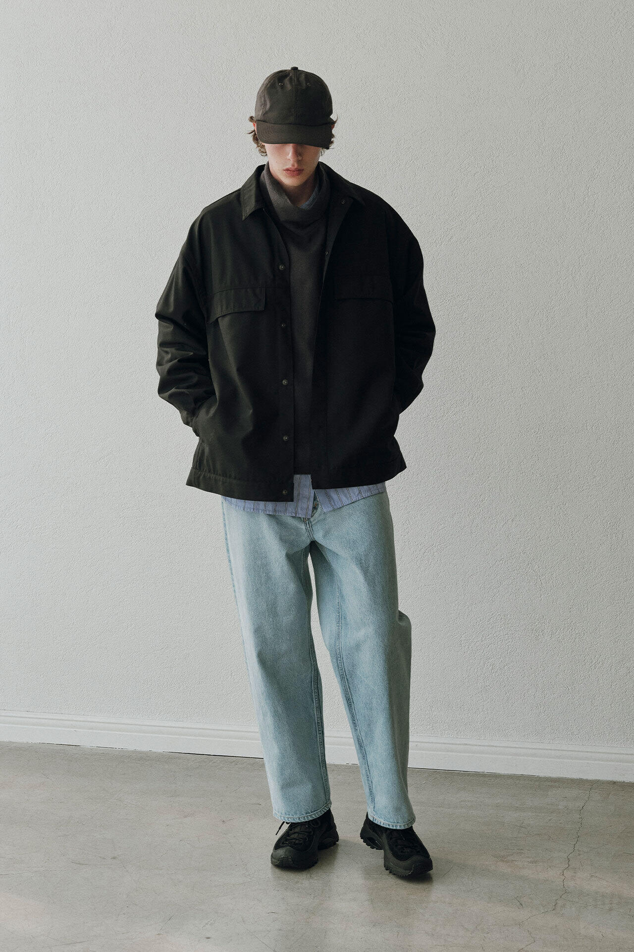 YLEVE / 13.5oz DENIM BAGGY FADE