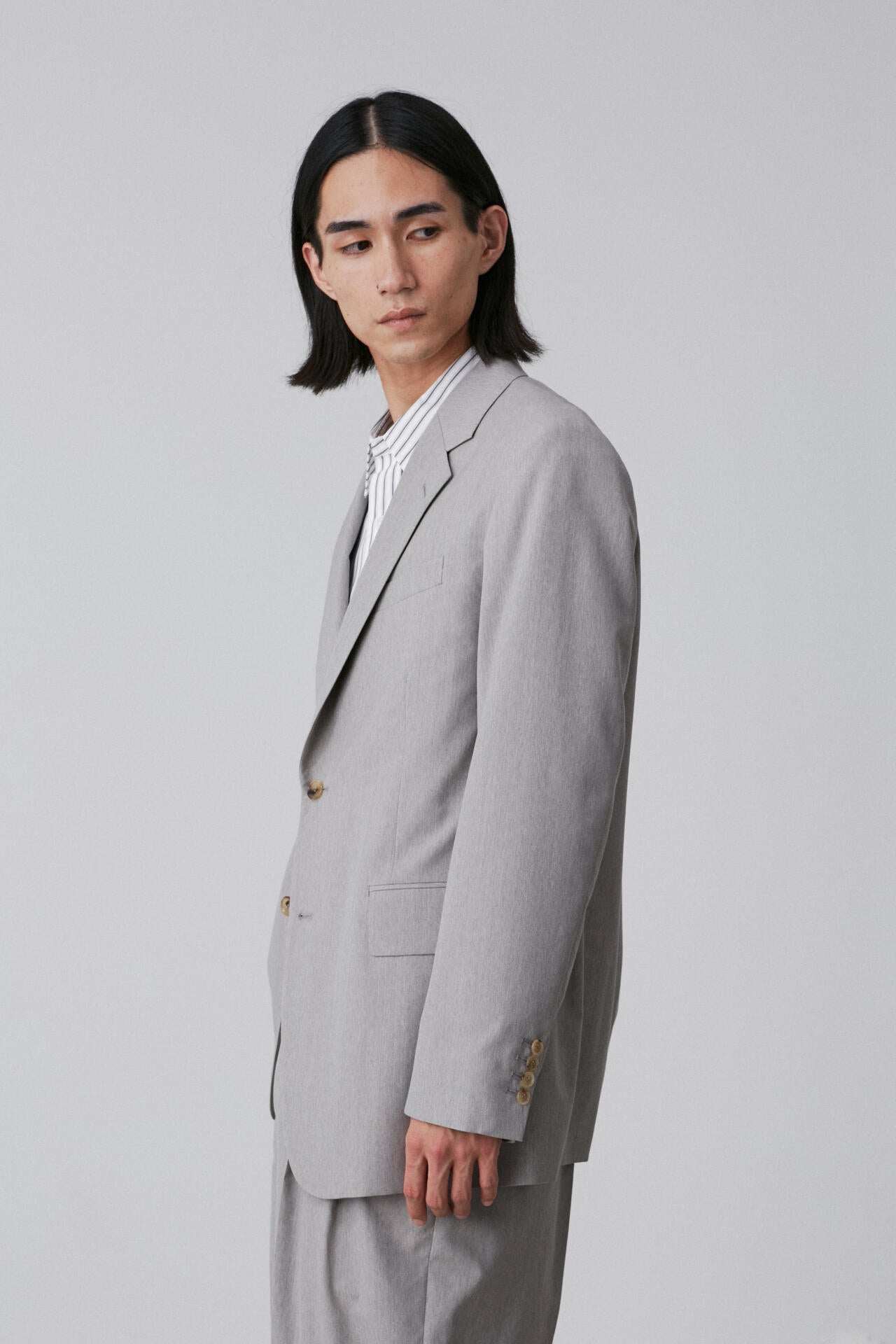YLEVE / WOOL CHAMBRAY JACKET